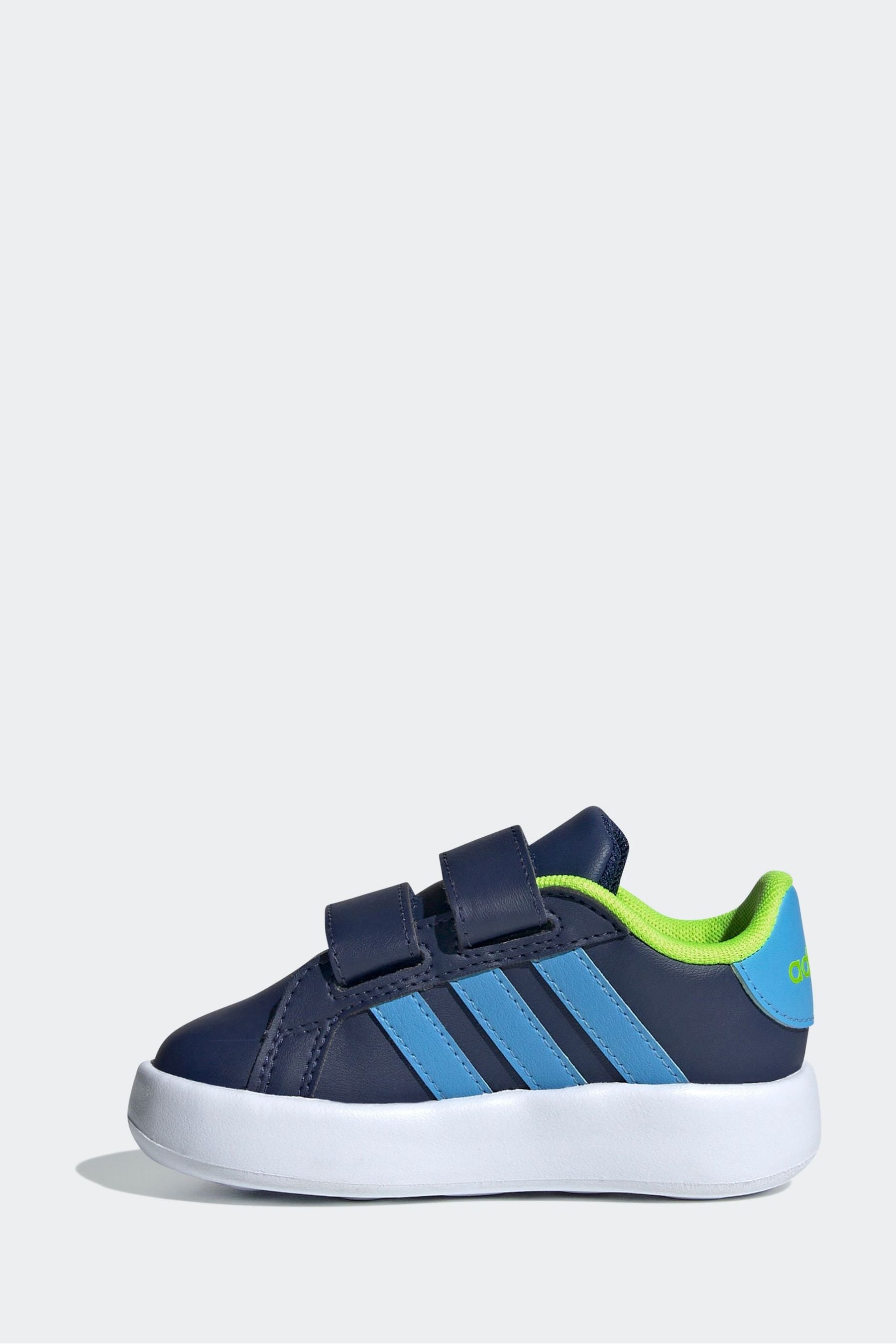 adidas Blue Kids Grand Court 2.0 Shoes