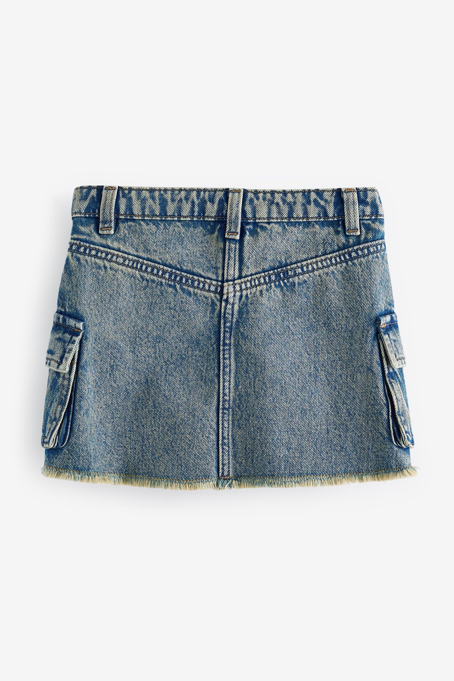 Denim Tint Cargo Skirt (3-16yrs)