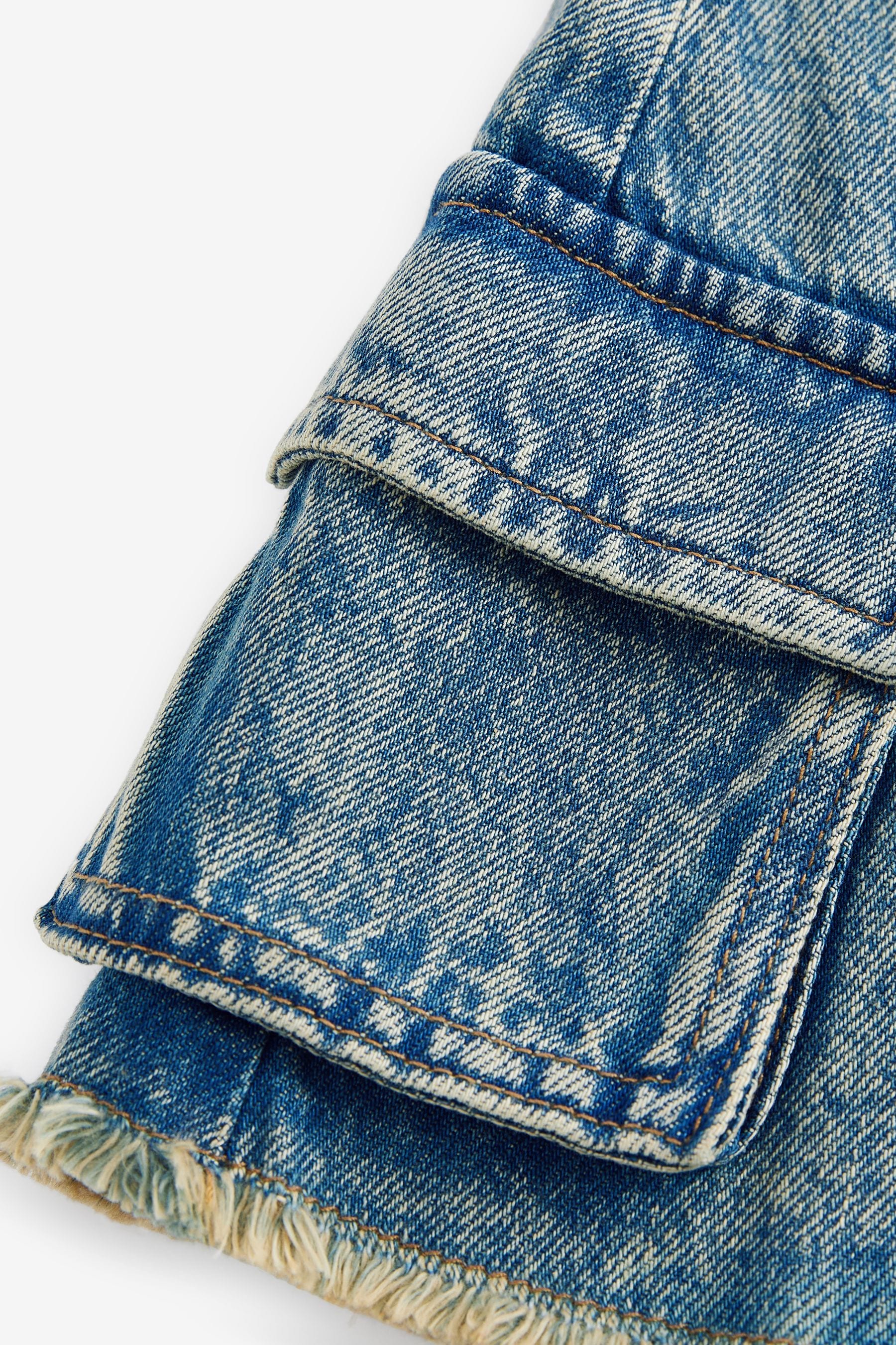 Denim Tint Cargo Skirt (3-16yrs)