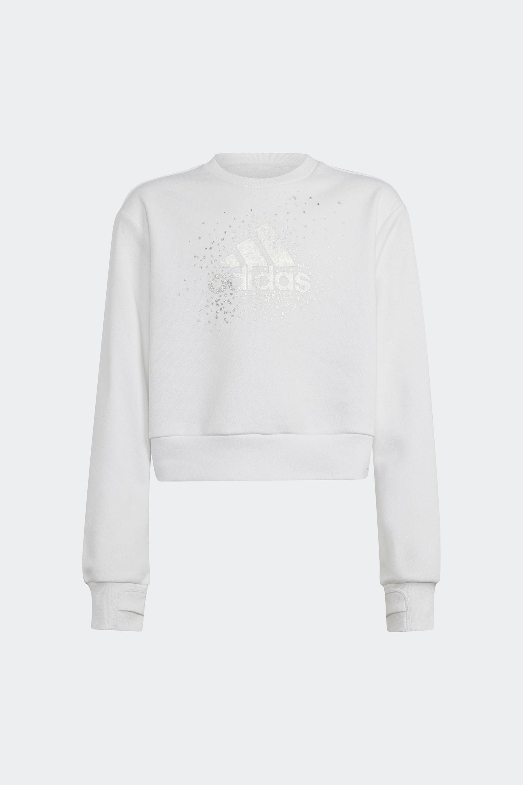 adidas White Crew Sweatshirt