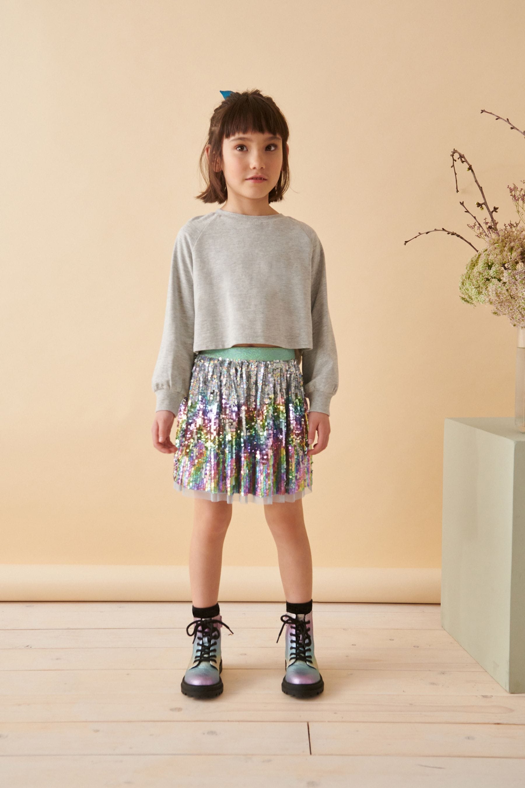 Rainbow Sequin Skirt (3-16yrs)