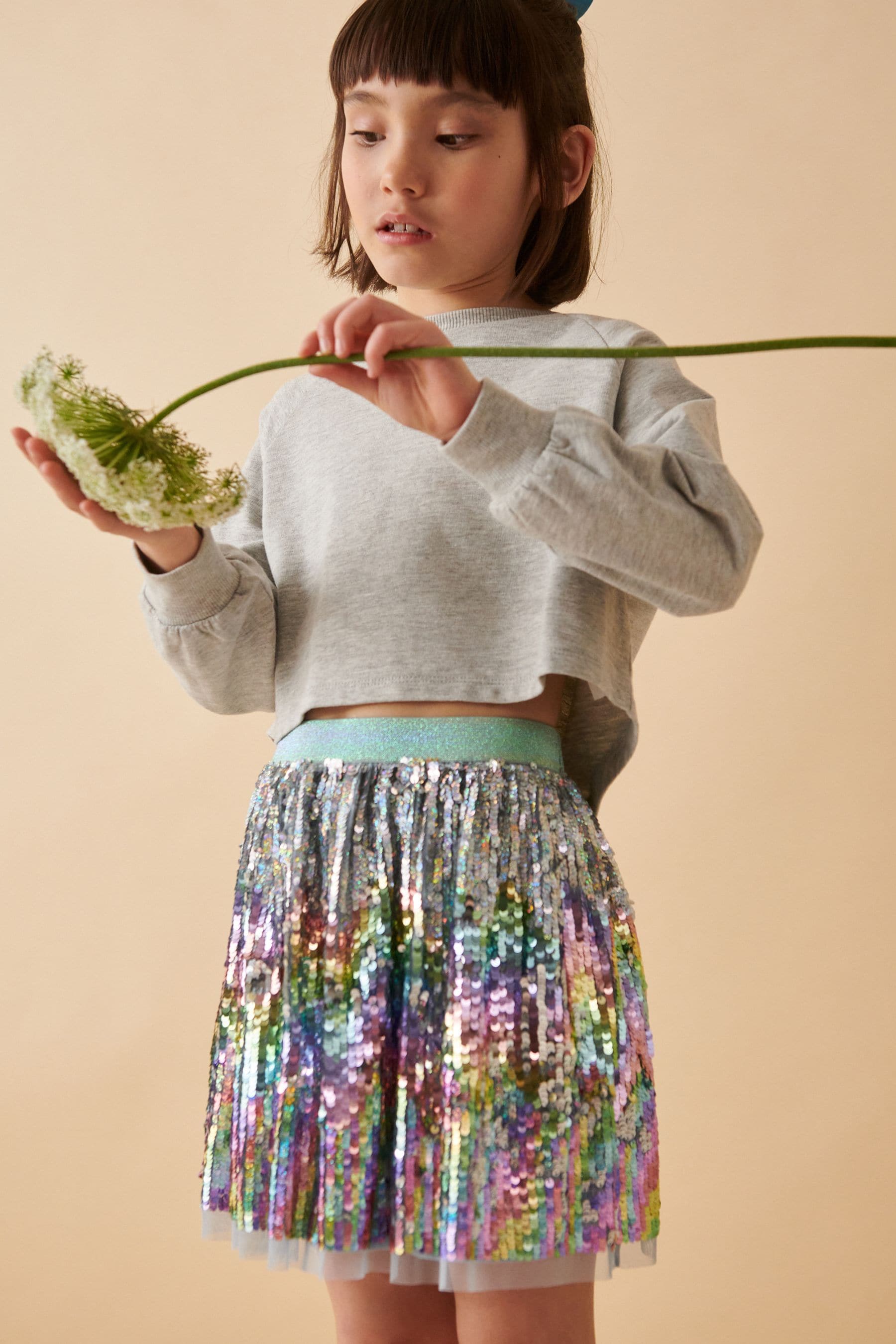 Rainbow Sequin Skirt (3-16yrs)