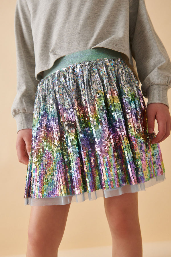 Rainbow Sequin Skirt (3-16yrs)