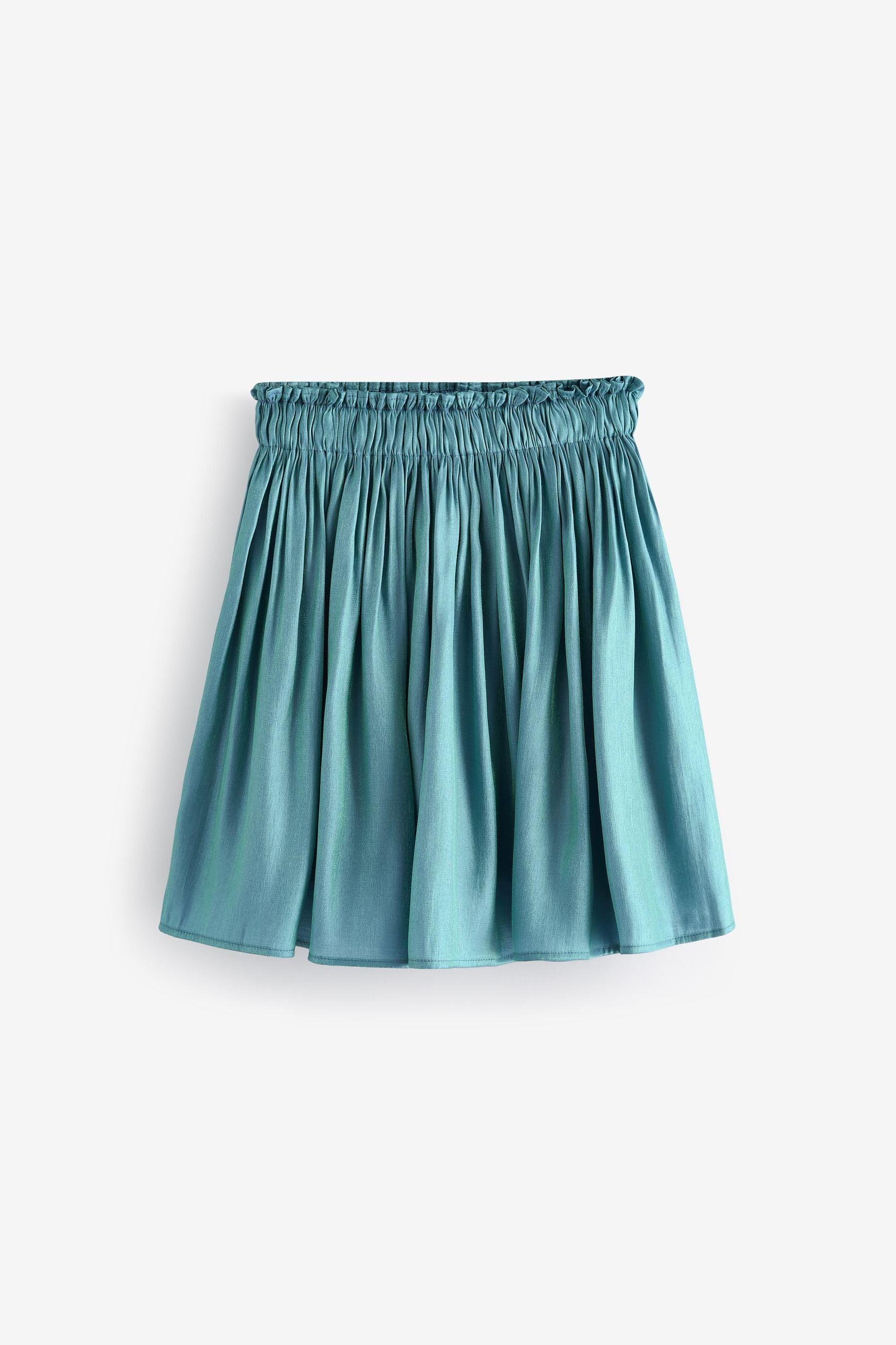 Teal Blue Metallic Skirt (3-16yrs)