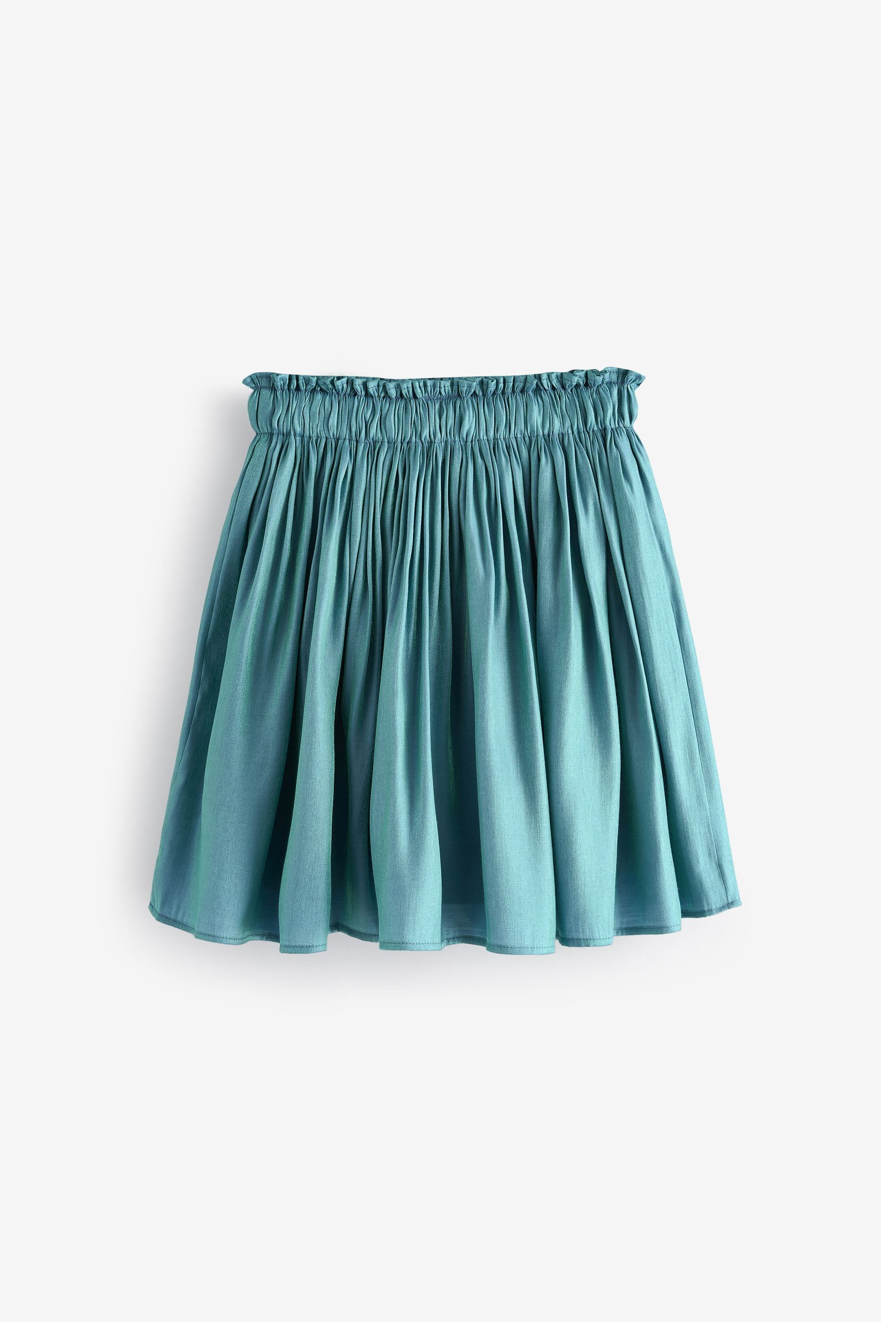 Teal Blue Metallic Skirt (3-16yrs)