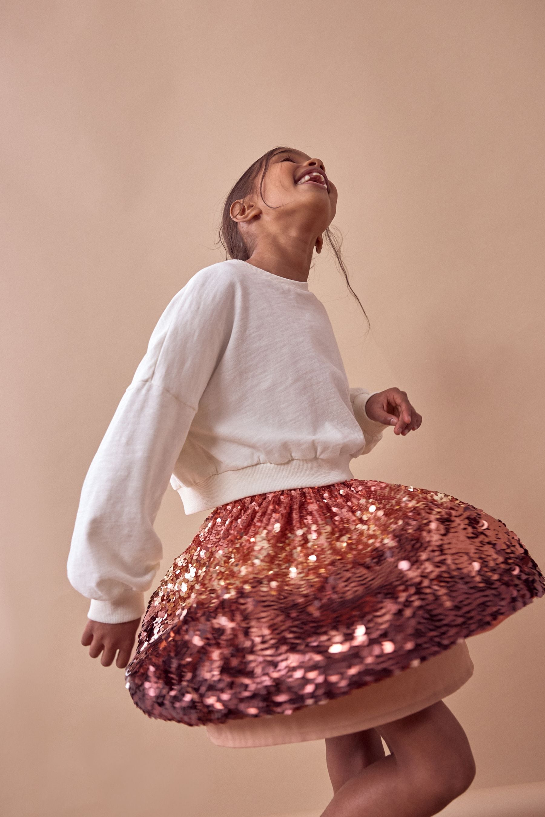 Bronze Sequin Skirt (3-16yrs)