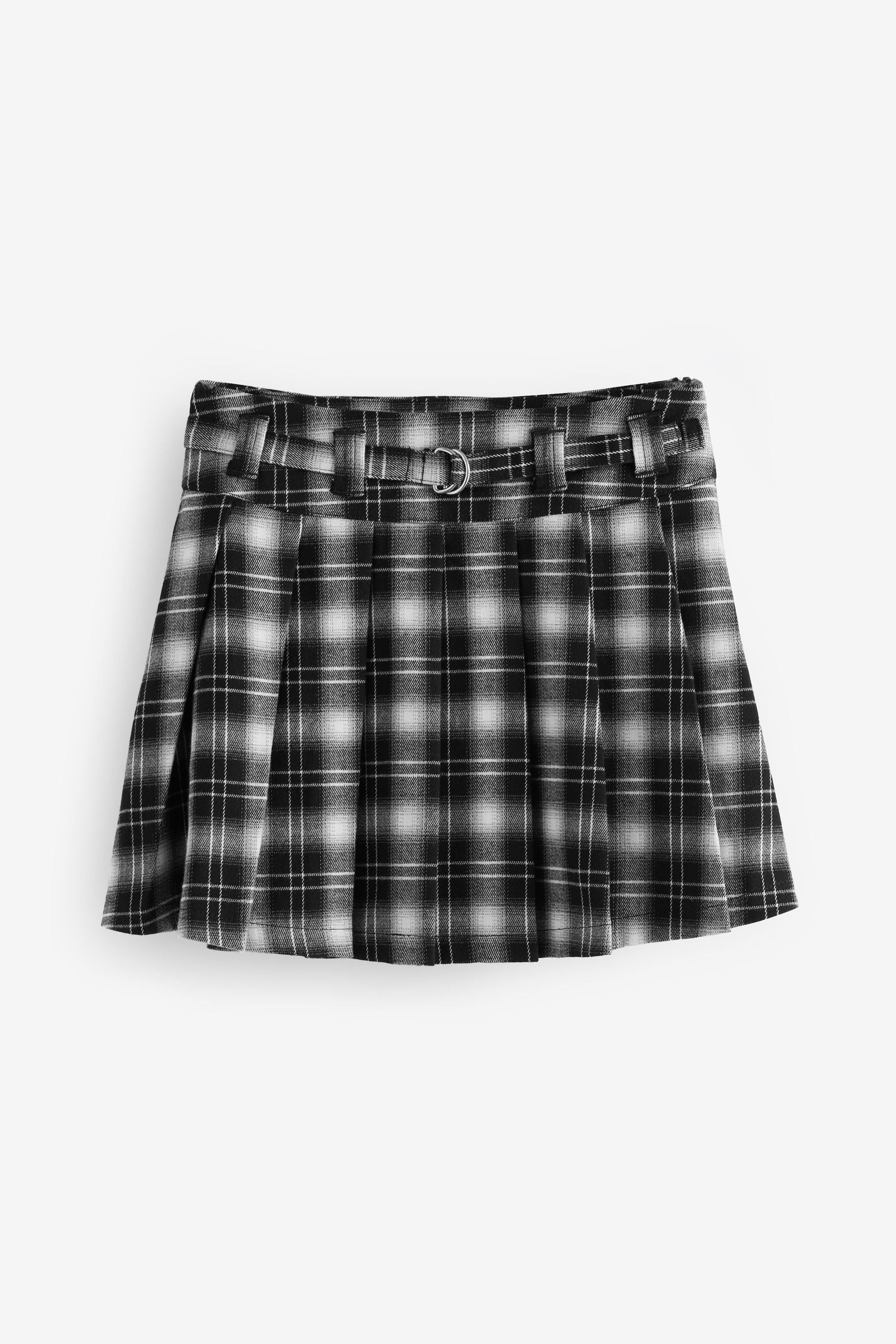 Monochrome Pleated Check Skirt (3-16yrs)