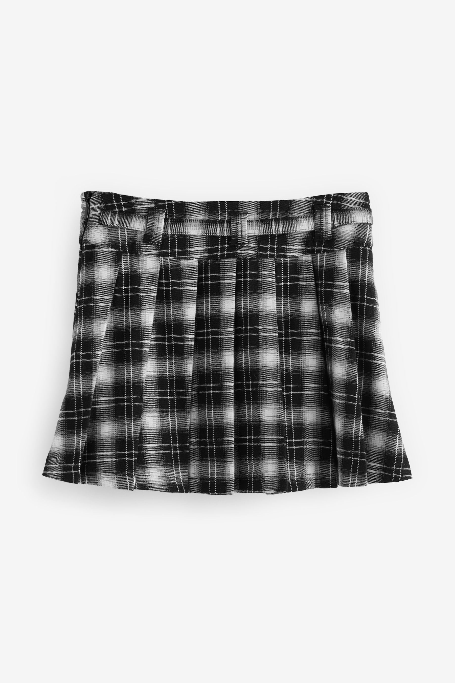 Monochrome Pleated Check Skirt (3-16yrs)