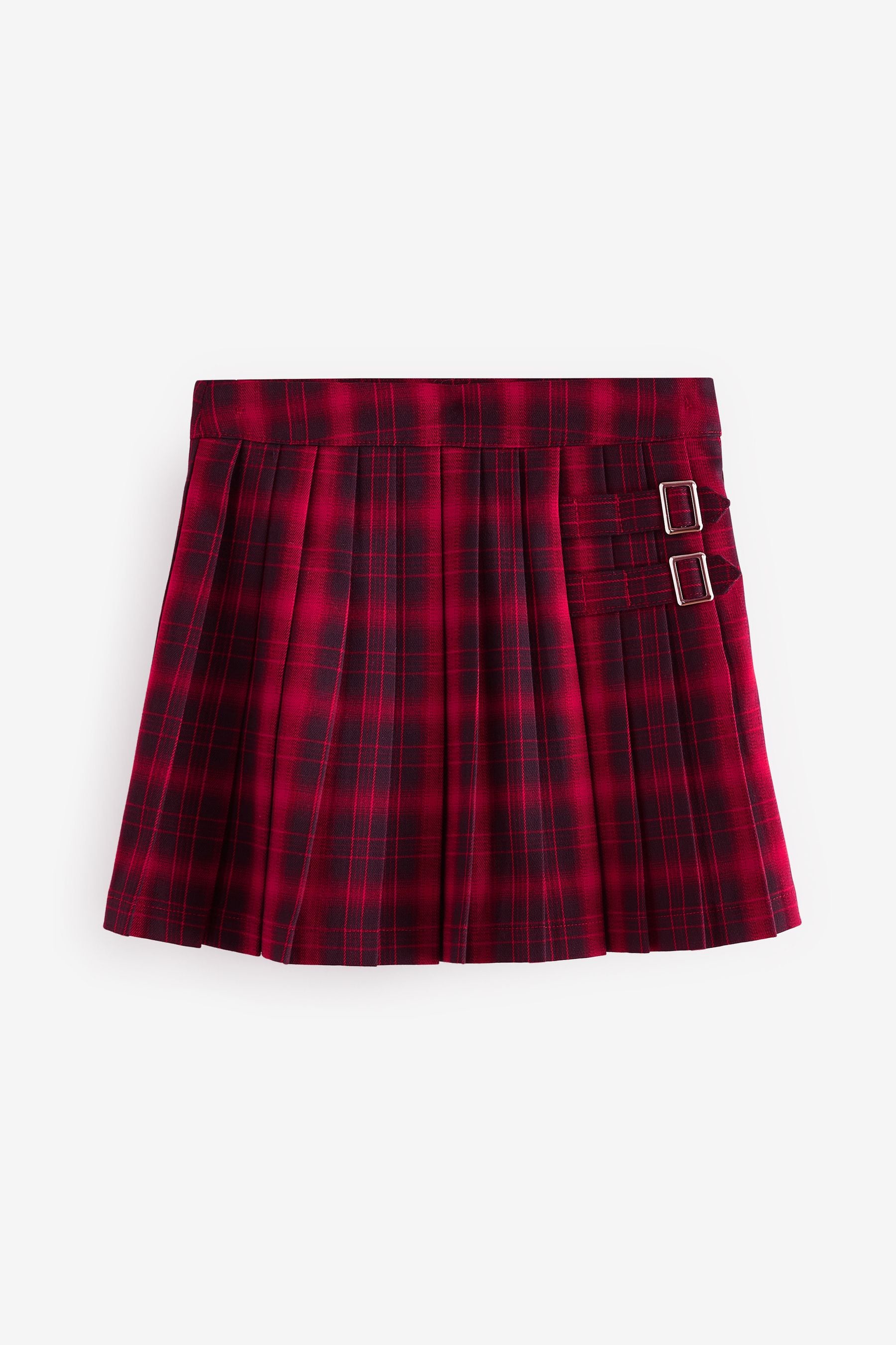 Red Check Pleated Skirt (3-16yrs)