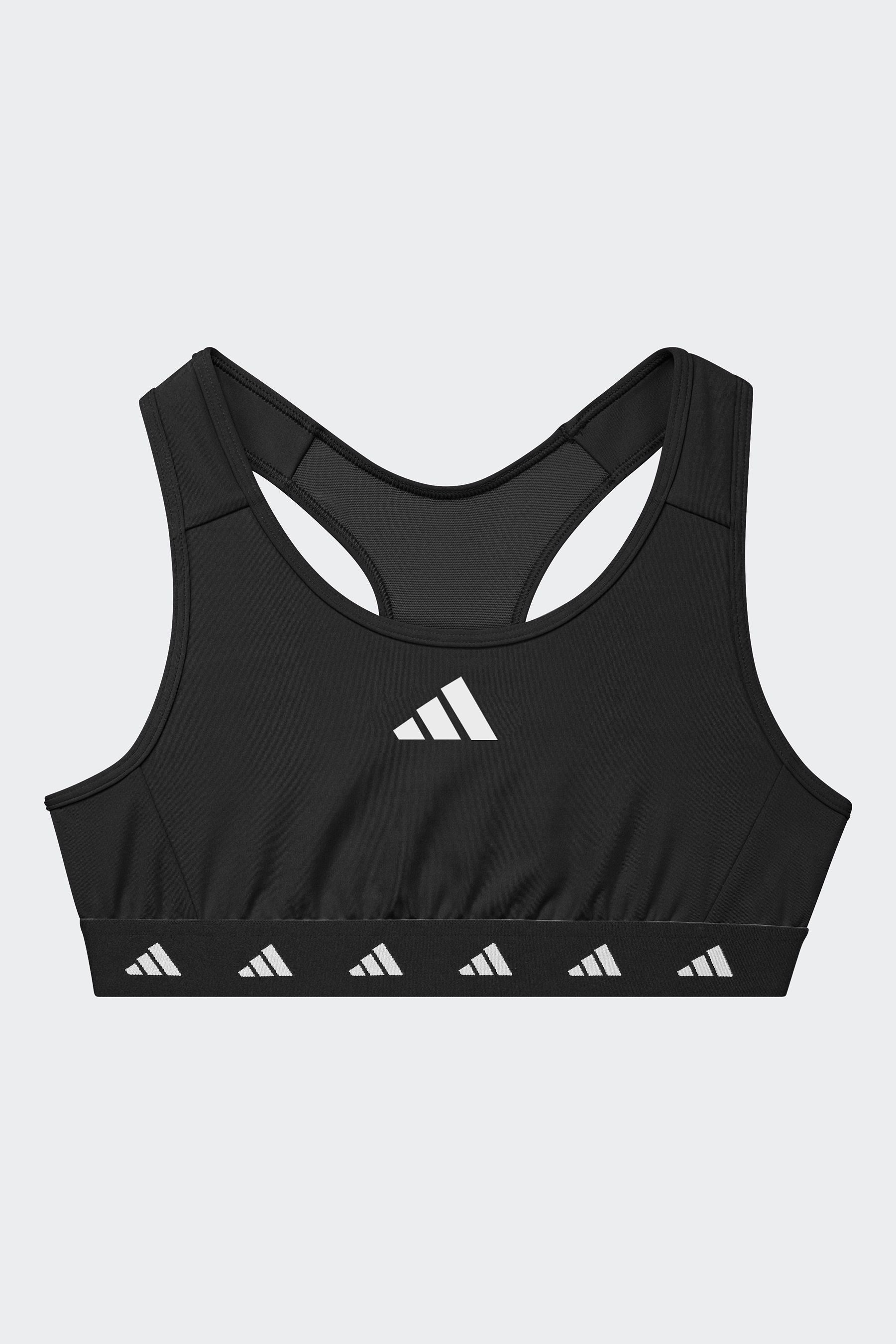 adidas Black Techfit Power React Bra