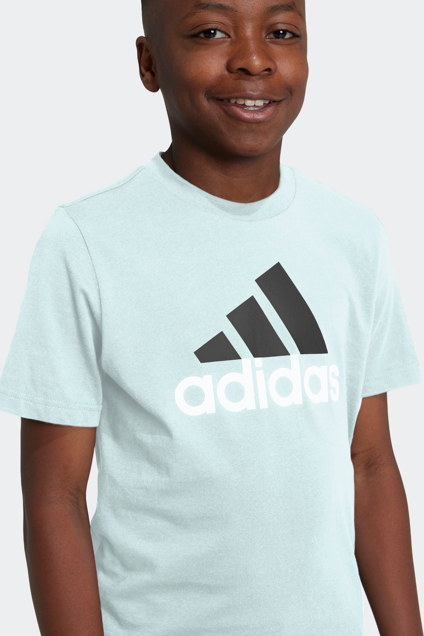 Green adidas Bold Logo 100% Cotton T-Shirt