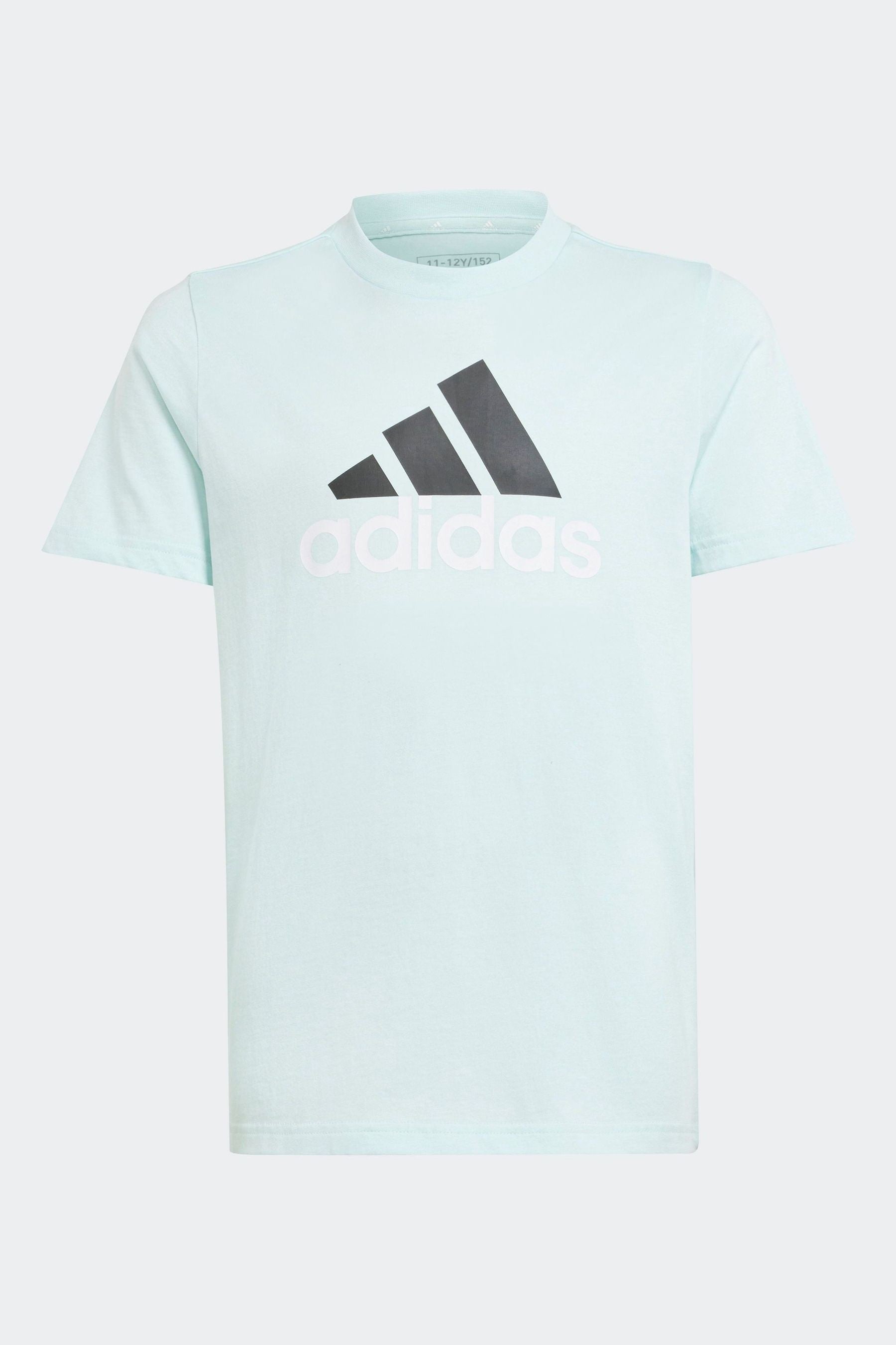 Green adidas Bold Logo 100% Cotton T-Shirt