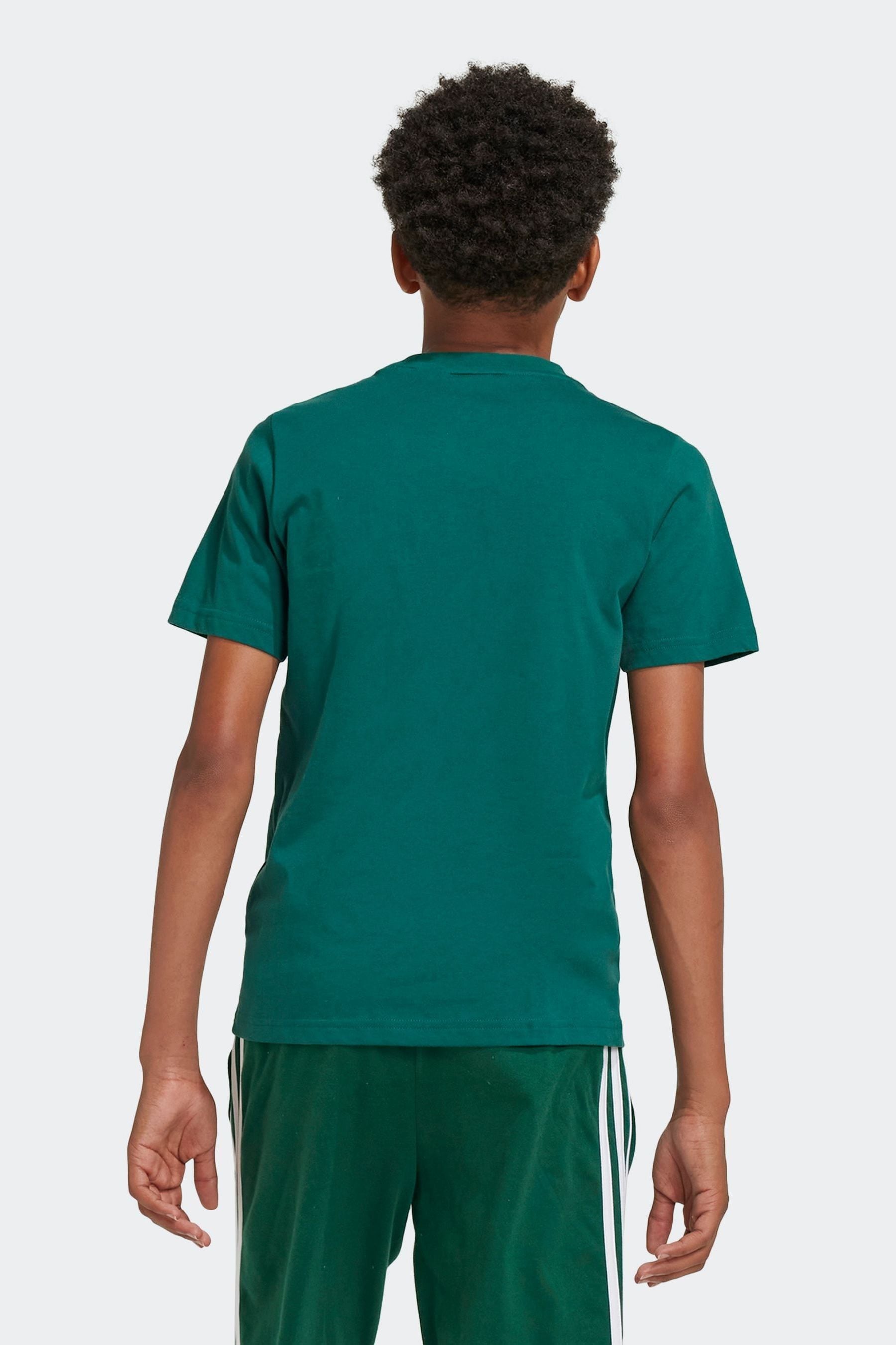 adidas Green Sportswear Essentials Big Logo Cotton T-Shirt