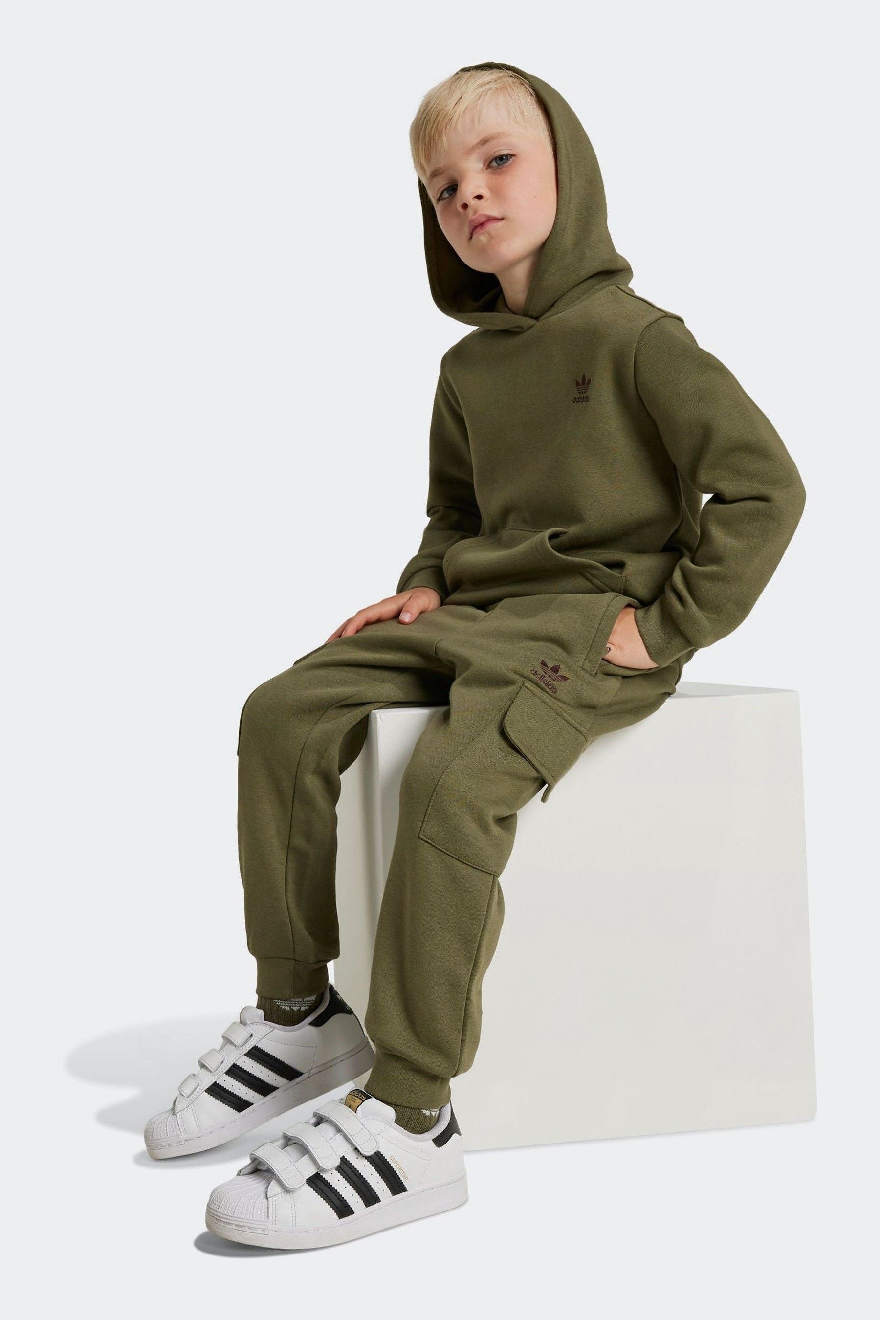 adidas Green Cargo Hoodie adidas original