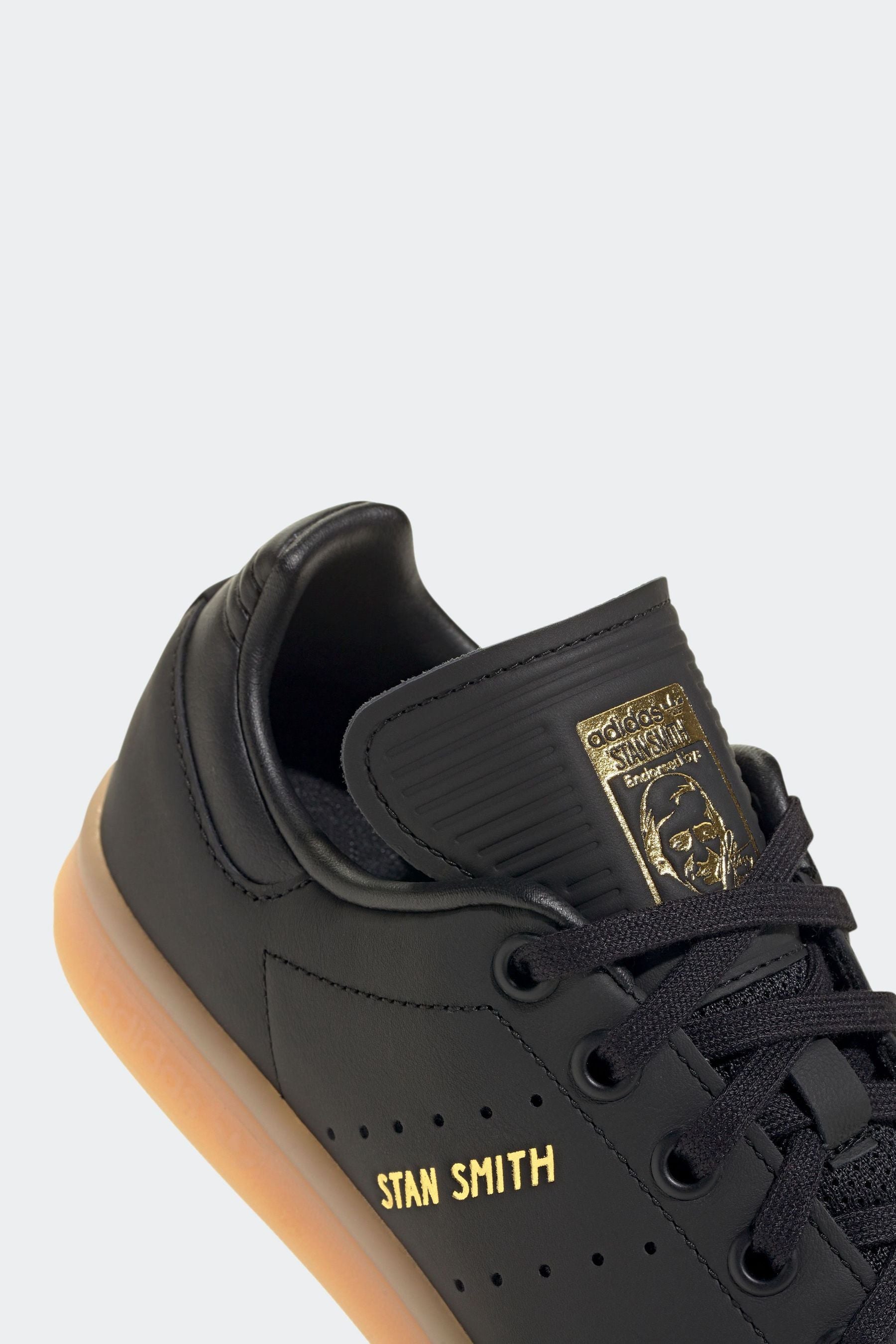 adidas Black Kids Stan Smith Shoes