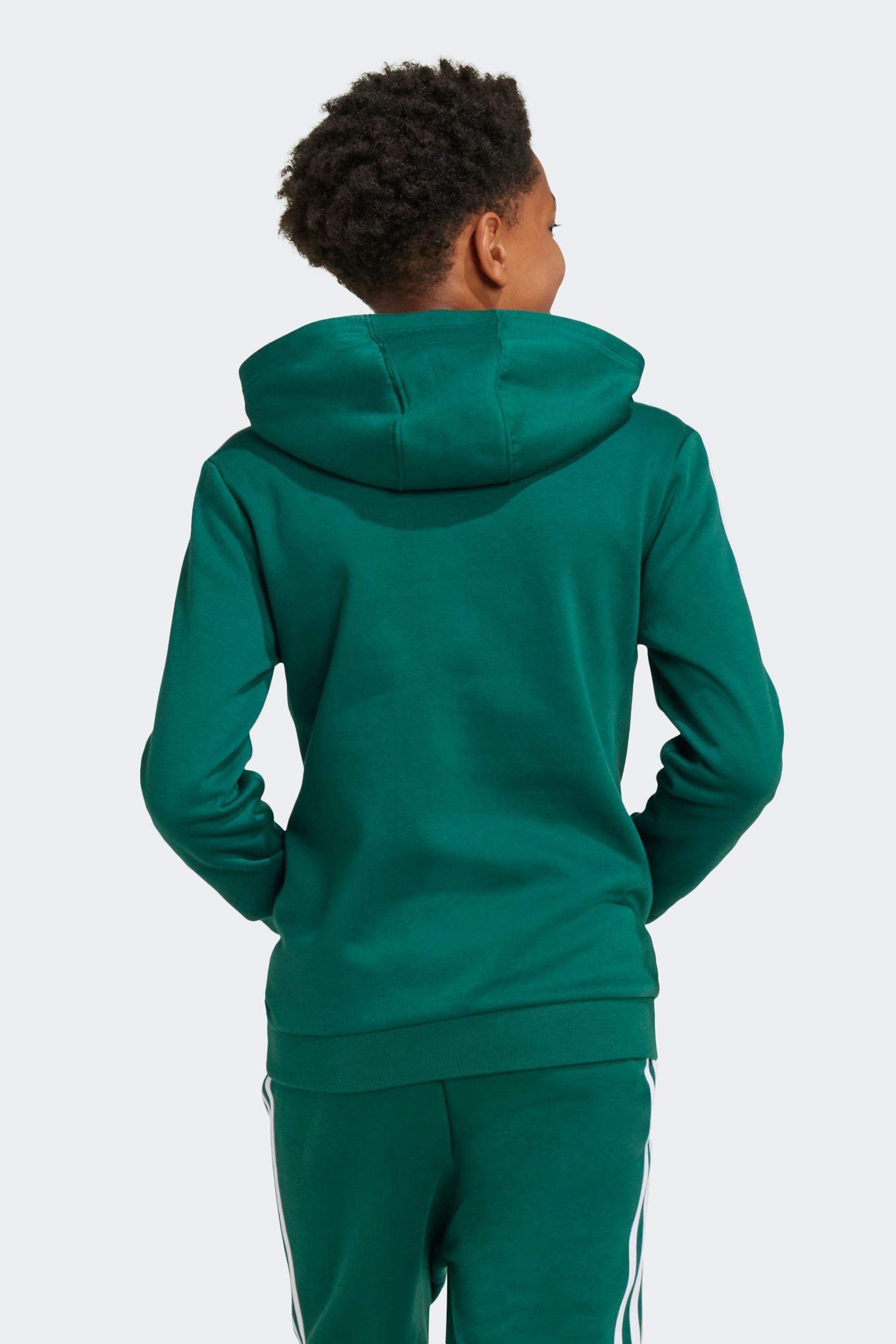 adidas Green Light Kids Sportswear Tiberio 3-Stripes Colourblock Fleece Hoodie