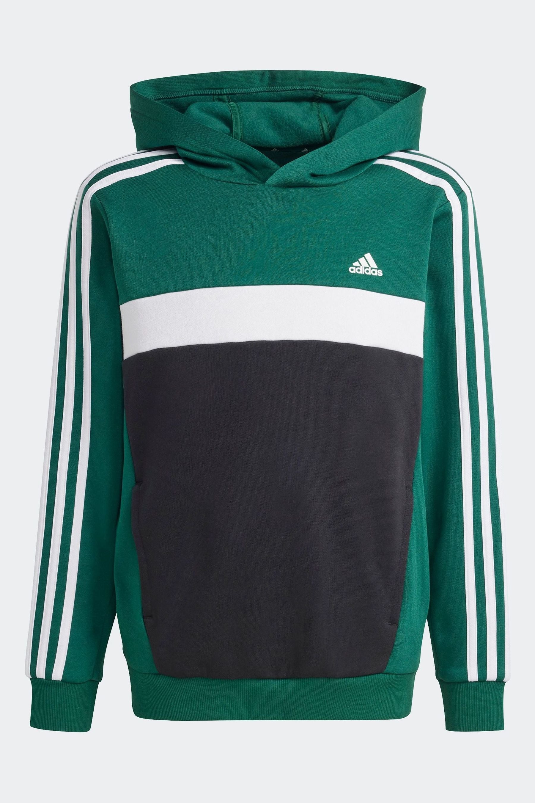 adidas Green Light Kids Sportswear Tiberio 3-Stripes Colourblock Fleece Hoodie