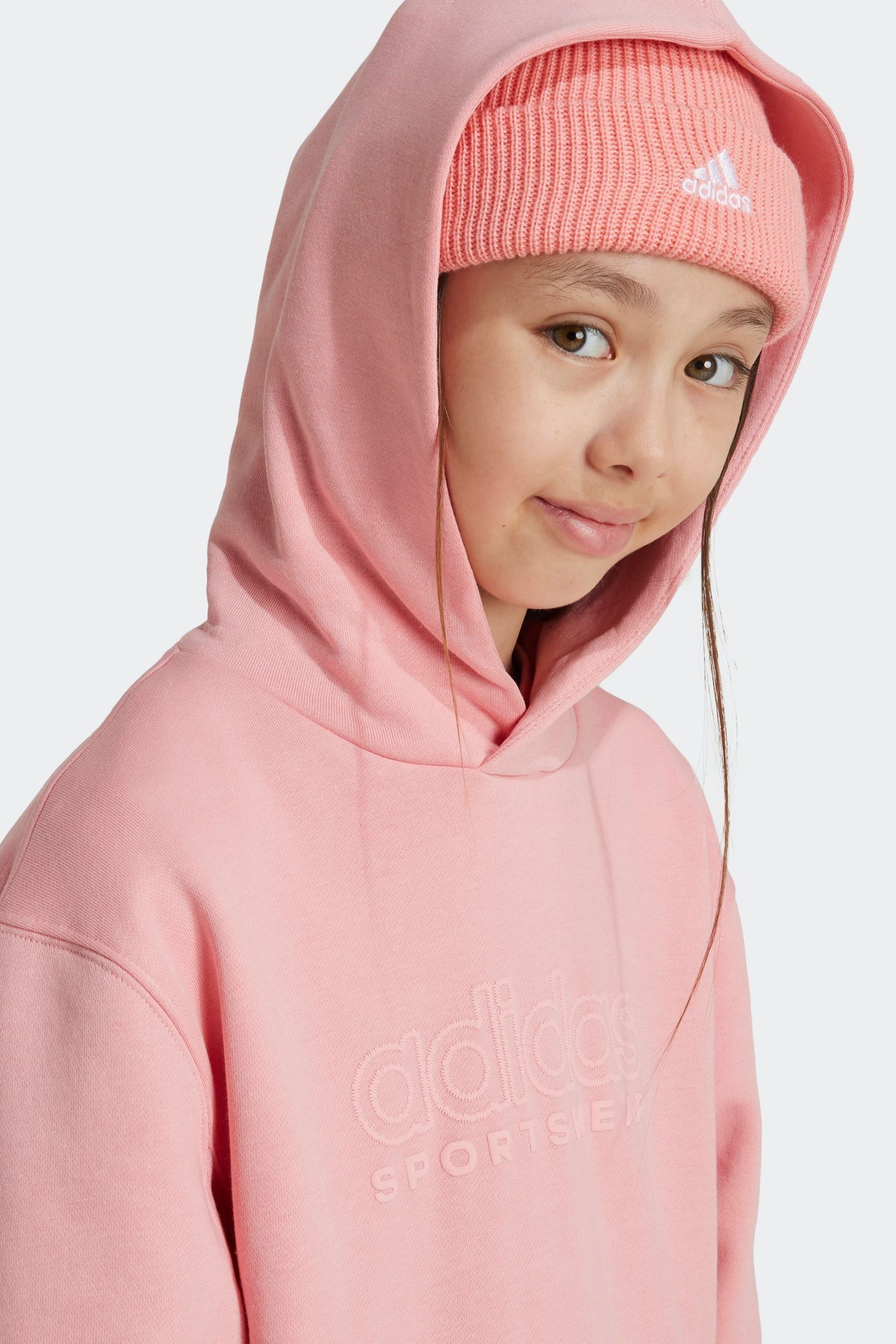 adidas Pink Kids ALL SZN Graphic Hoodie