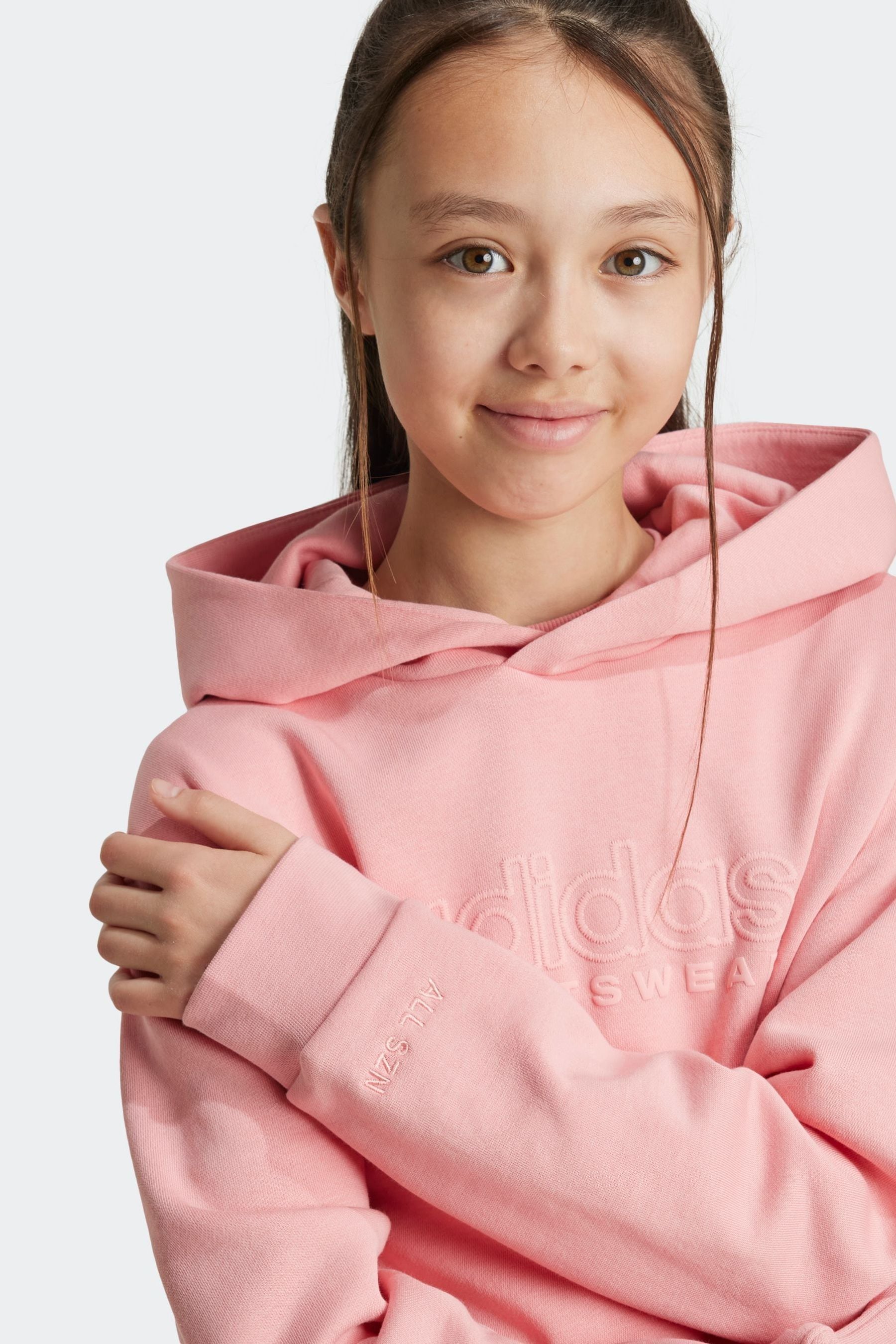 adidas Pink Kids ALL SZN Graphic Hoodie