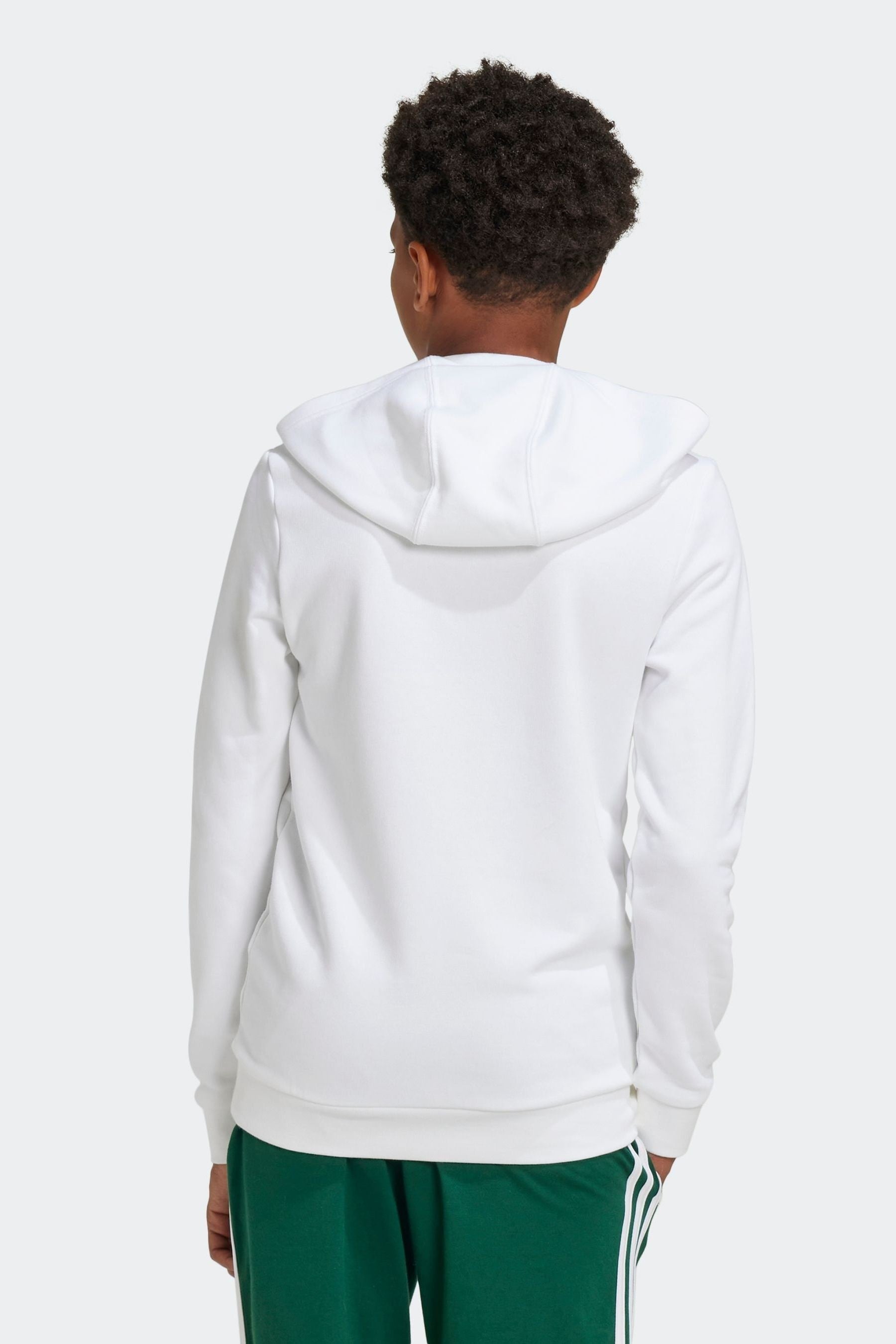 adidas Off White Sportswear Big Logo Essentials Cotton Hoodie