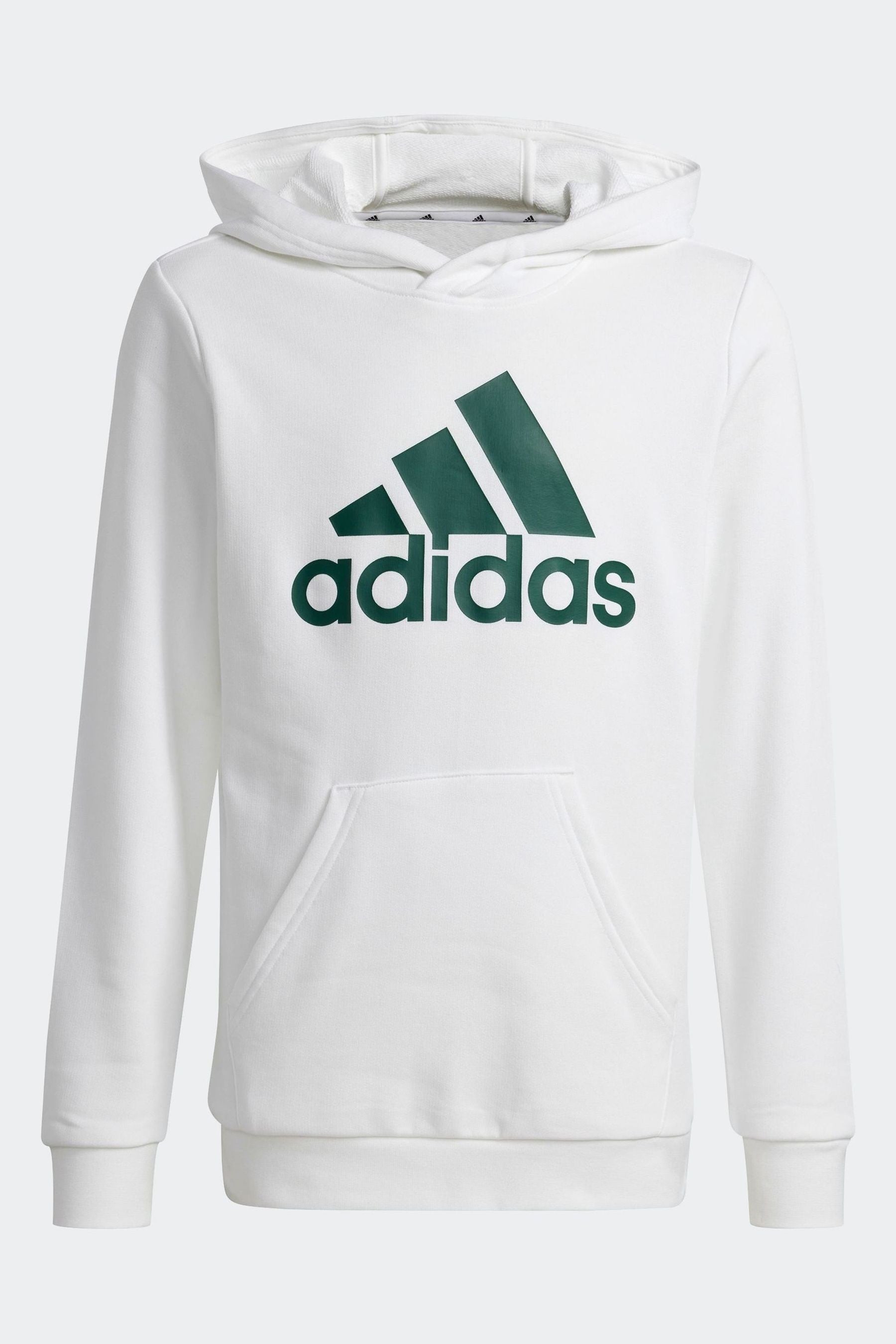 adidas Off White Sportswear Big Logo Essentials Cotton Hoodie