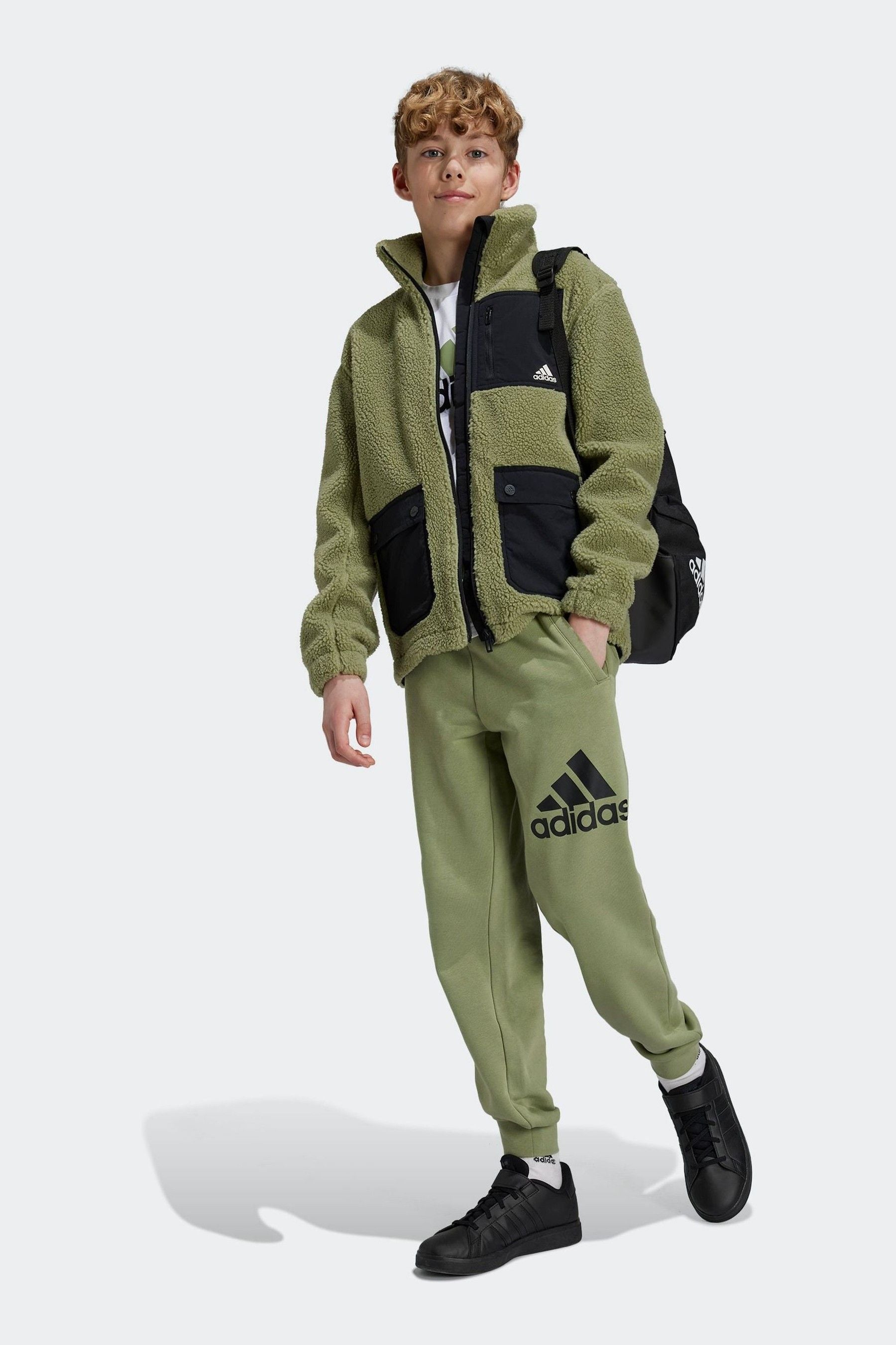 adidas Green Sherpa Jacket