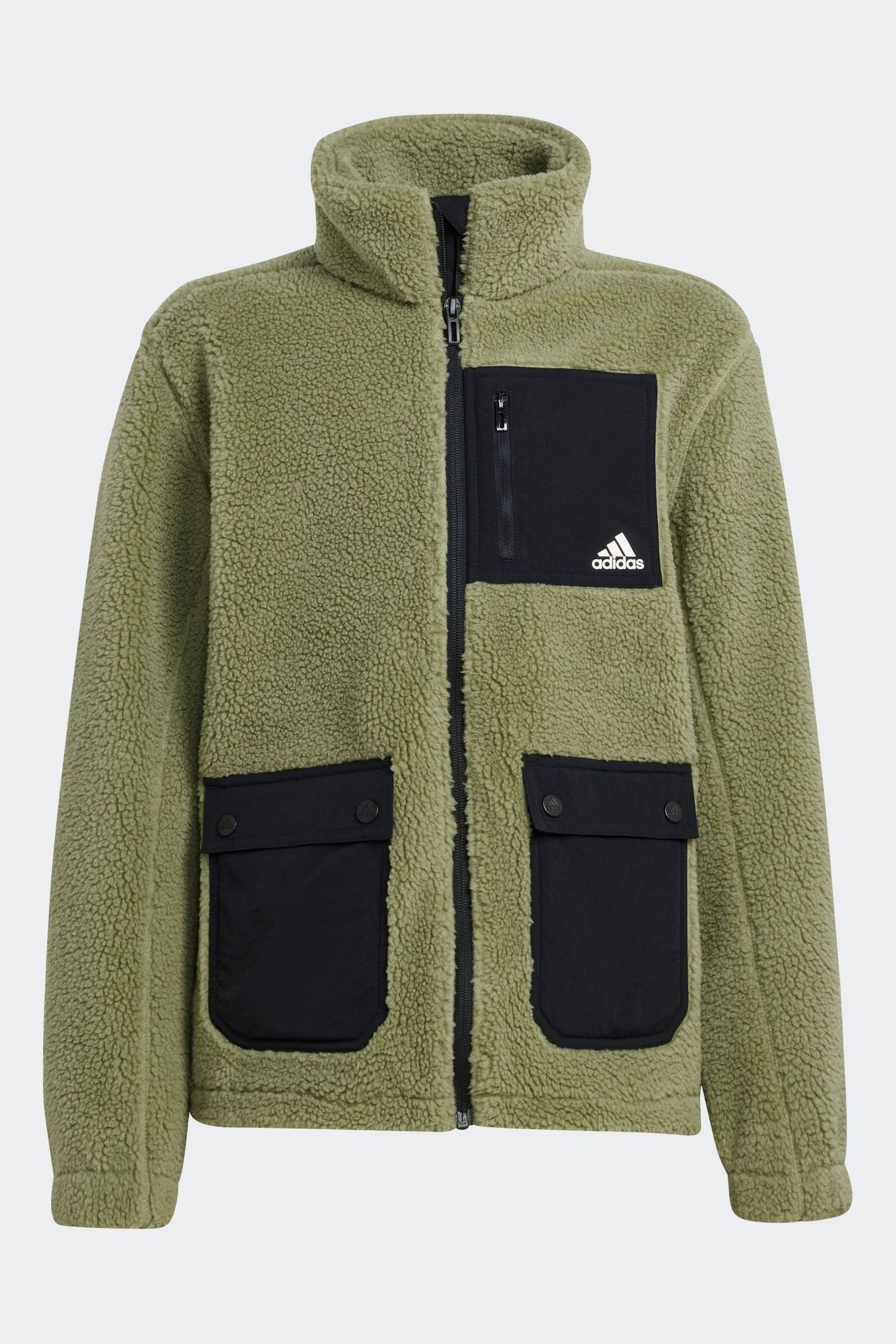 adidas Green Sherpa Jacket