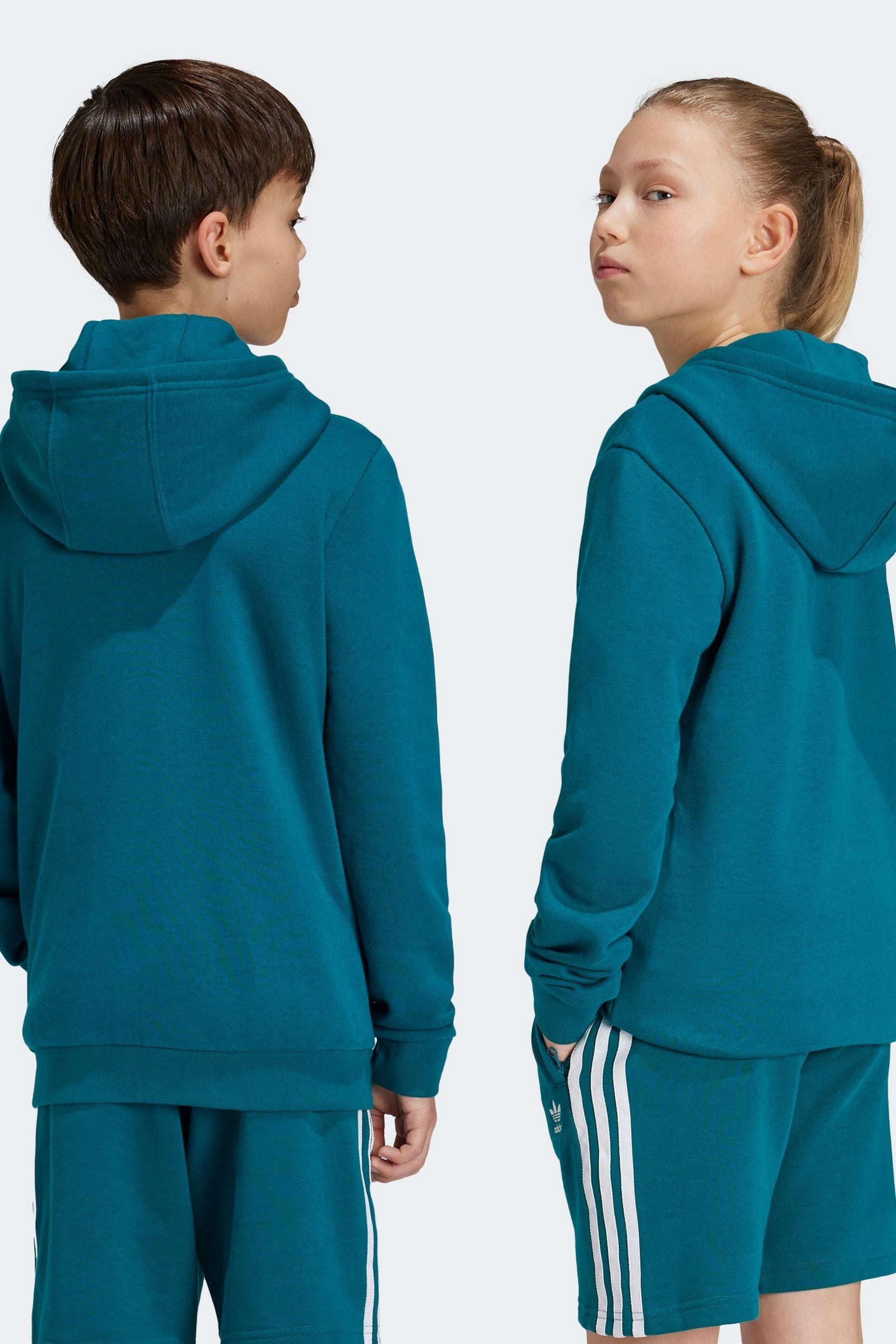 adidas Green Kids Originals Trefoil Hoodie