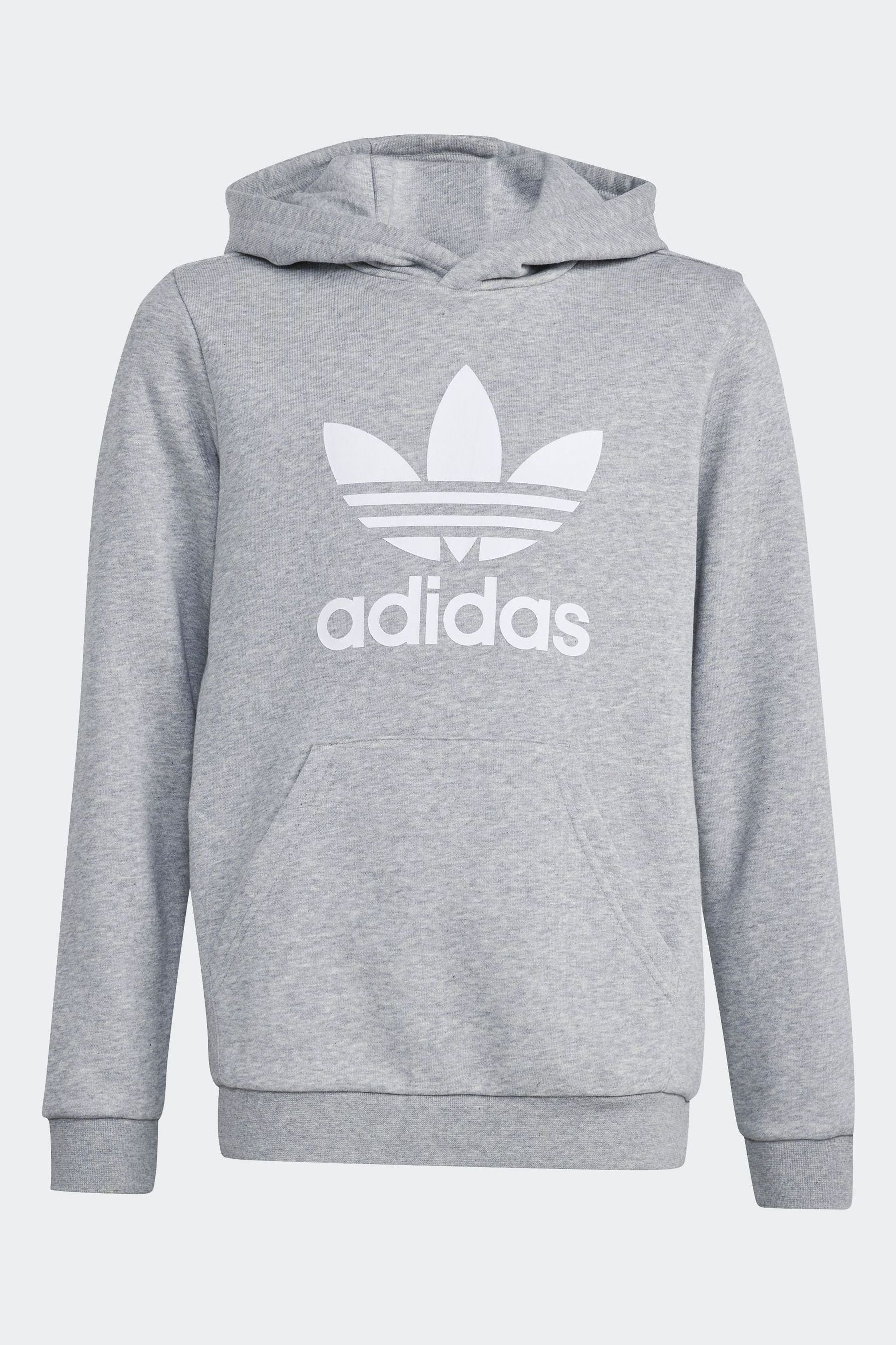 adidas Grey Kids Originals Trefoil Hoodie