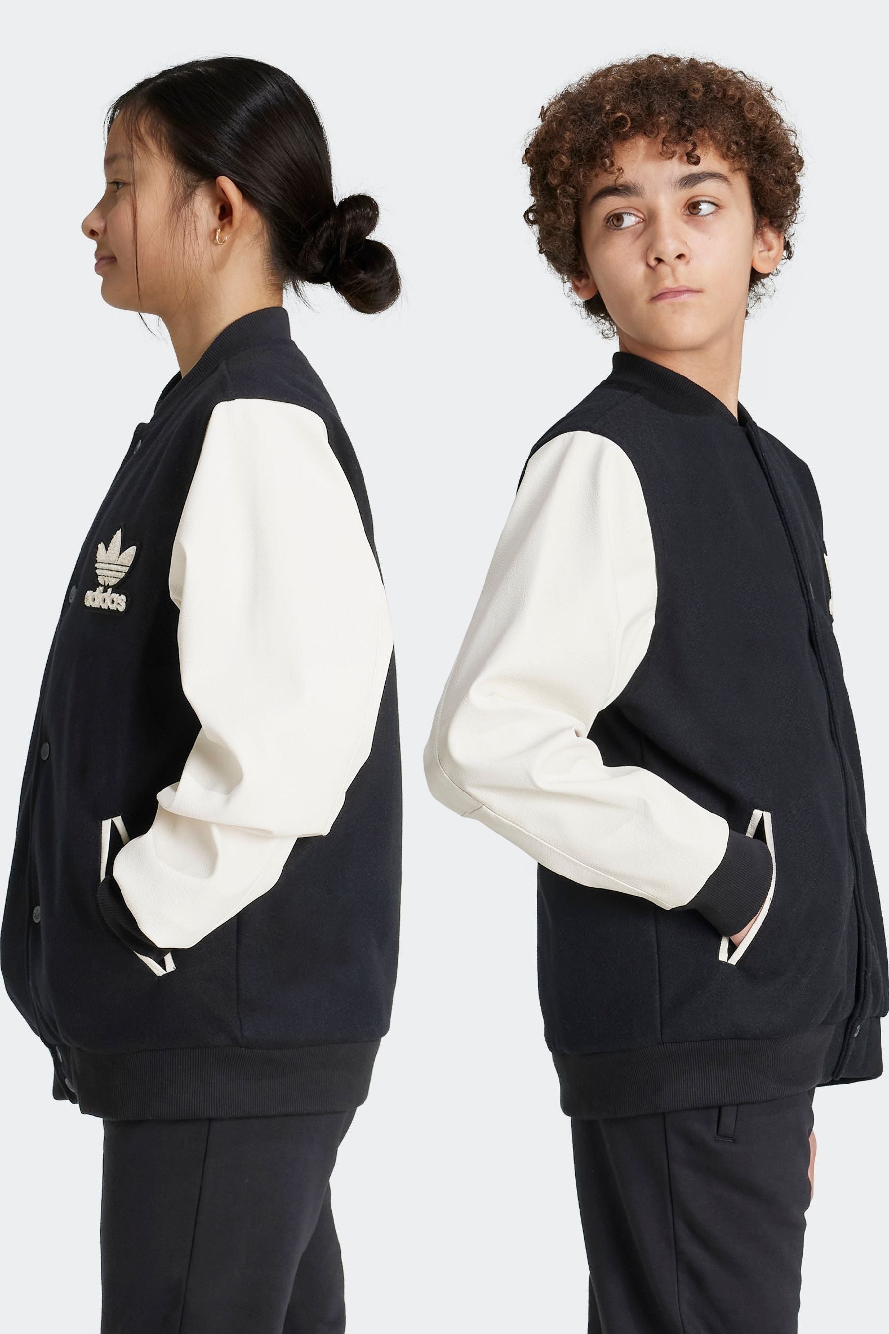 Black adidas Kids Originals Adicolor Jacket