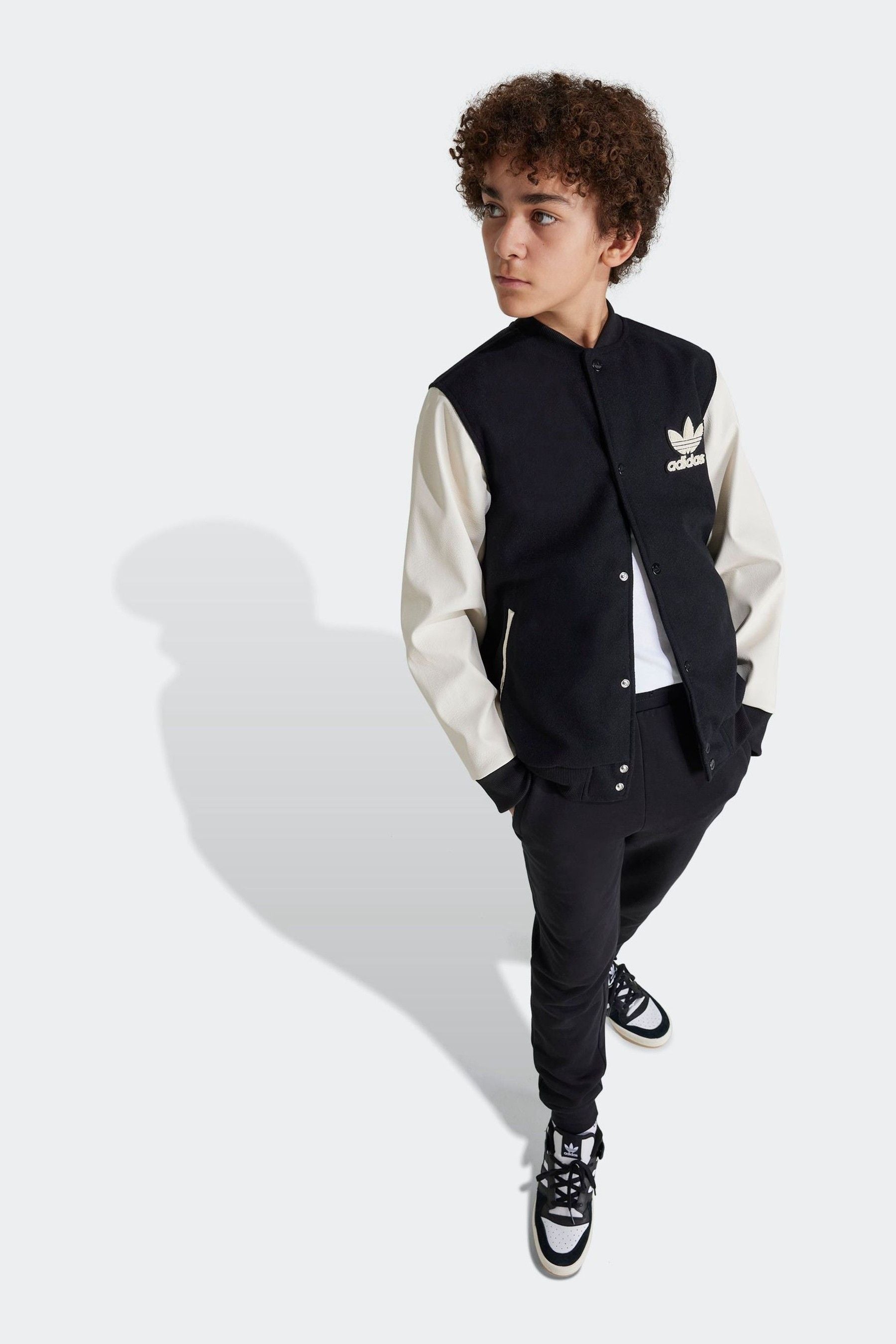 Black adidas Kids Originals Adicolor Jacket