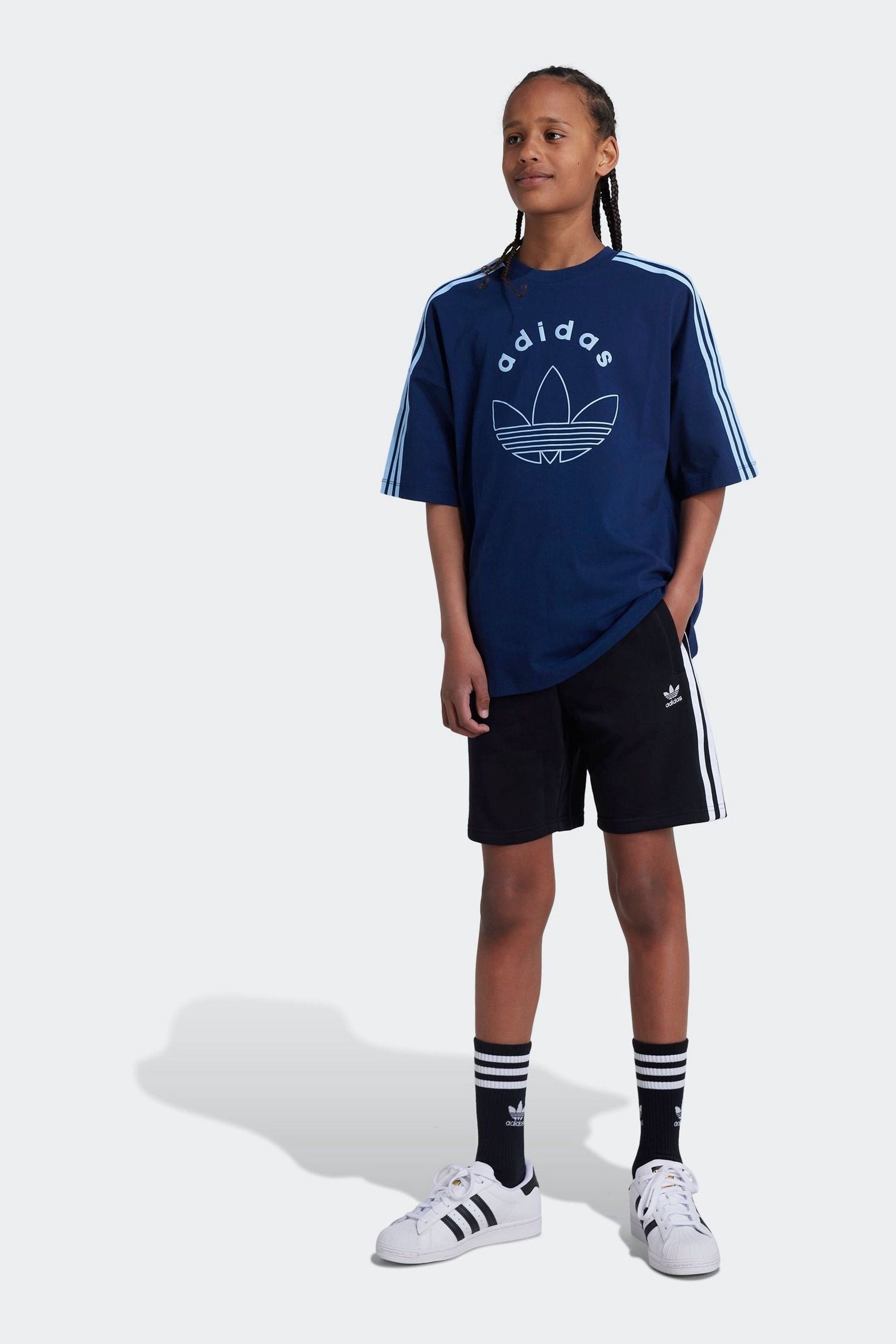 adidas Black Kids Adicolor Shorts