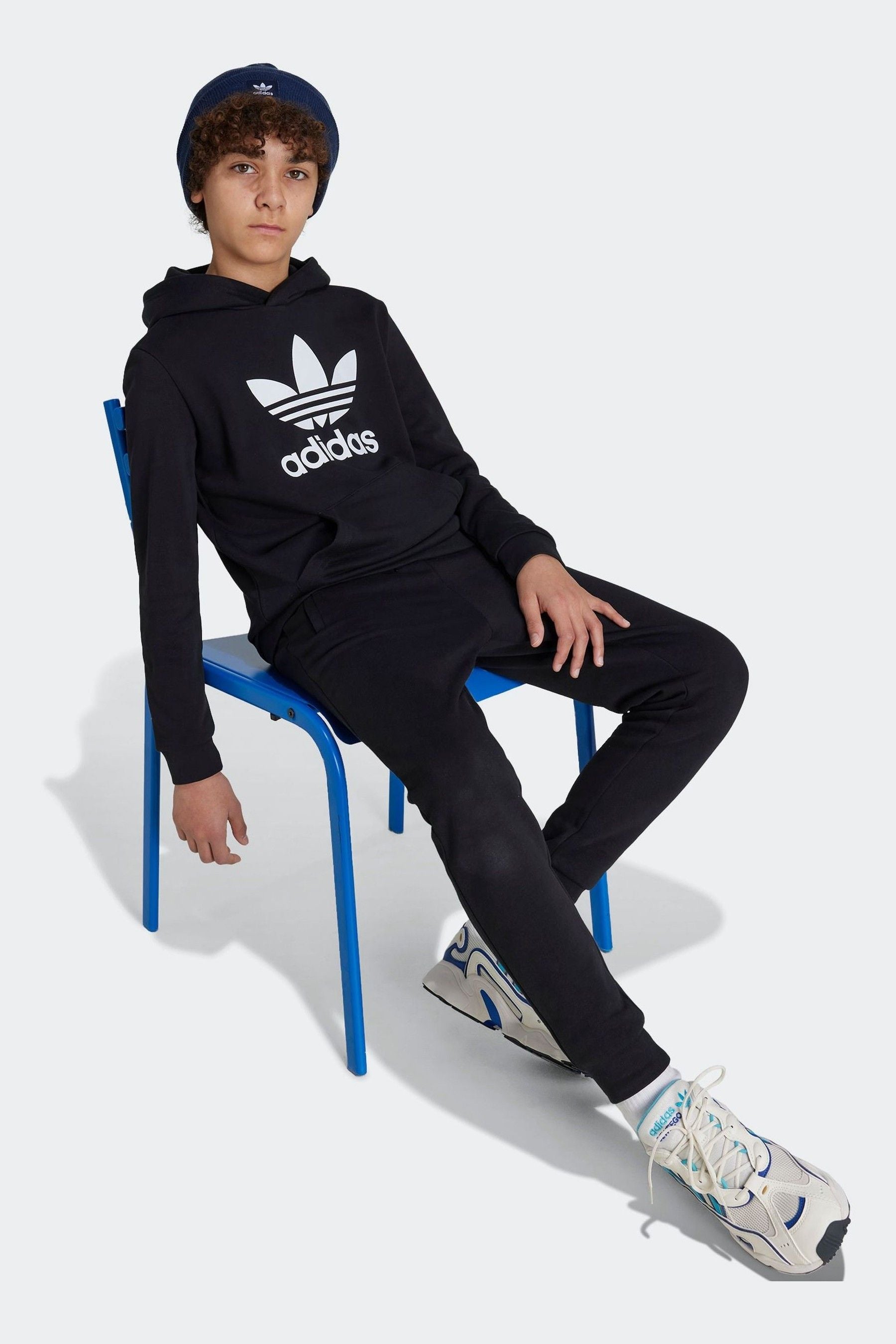 adidas Black Kids Originals Trefoil Hoodie