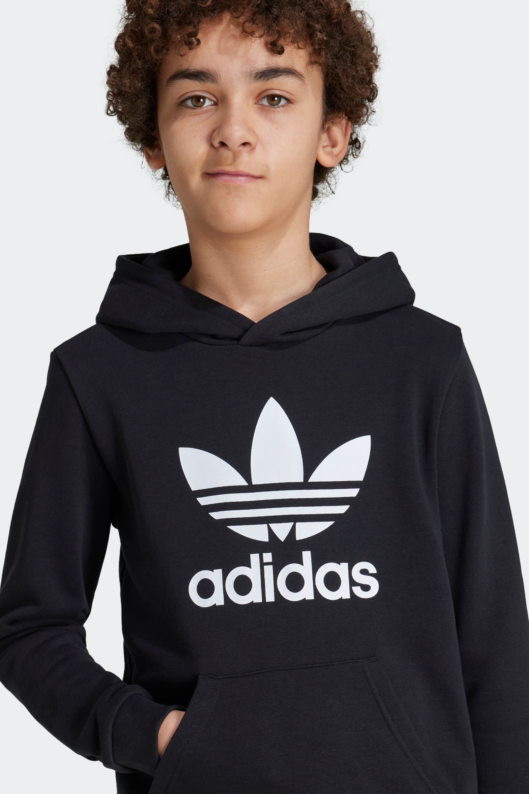 adidas Black Kids Originals Trefoil Hoodie