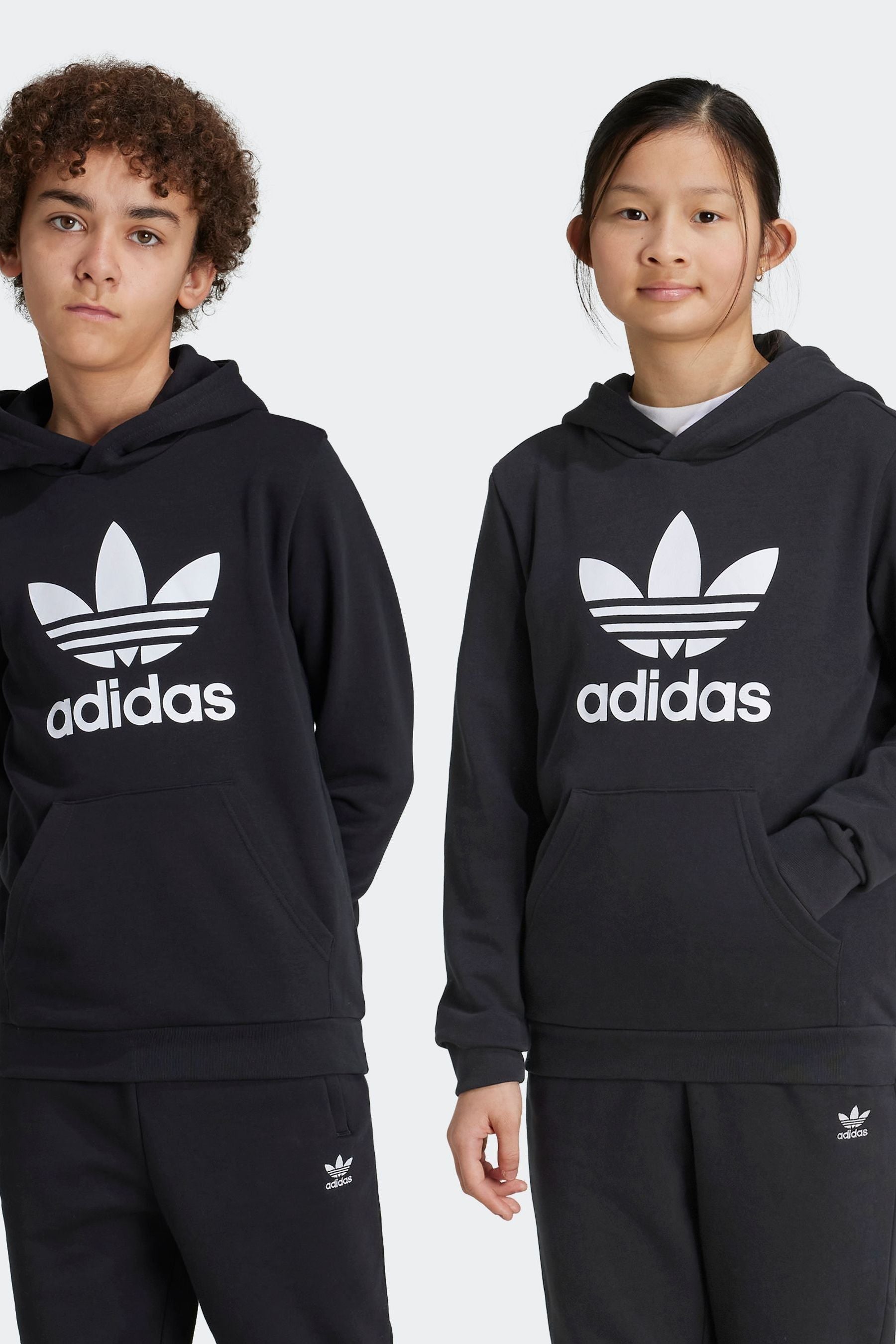 adidas Black Kids Originals Trefoil Hoodie