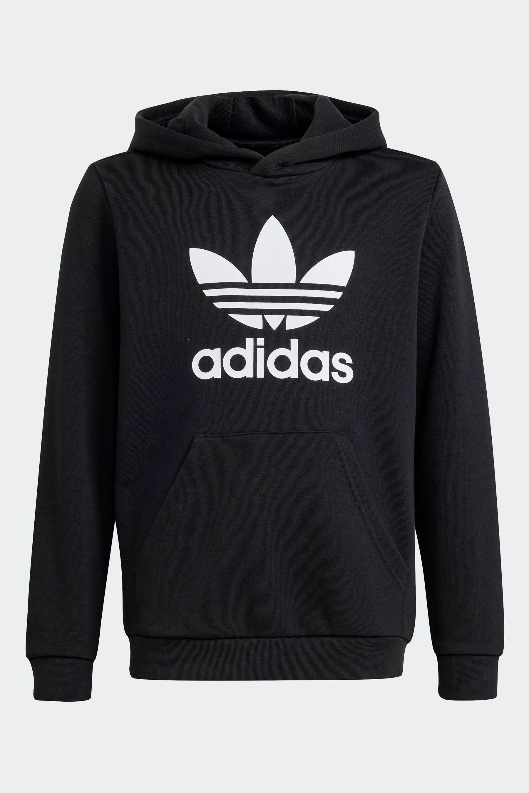 adidas Black Kids Originals Trefoil Hoodie