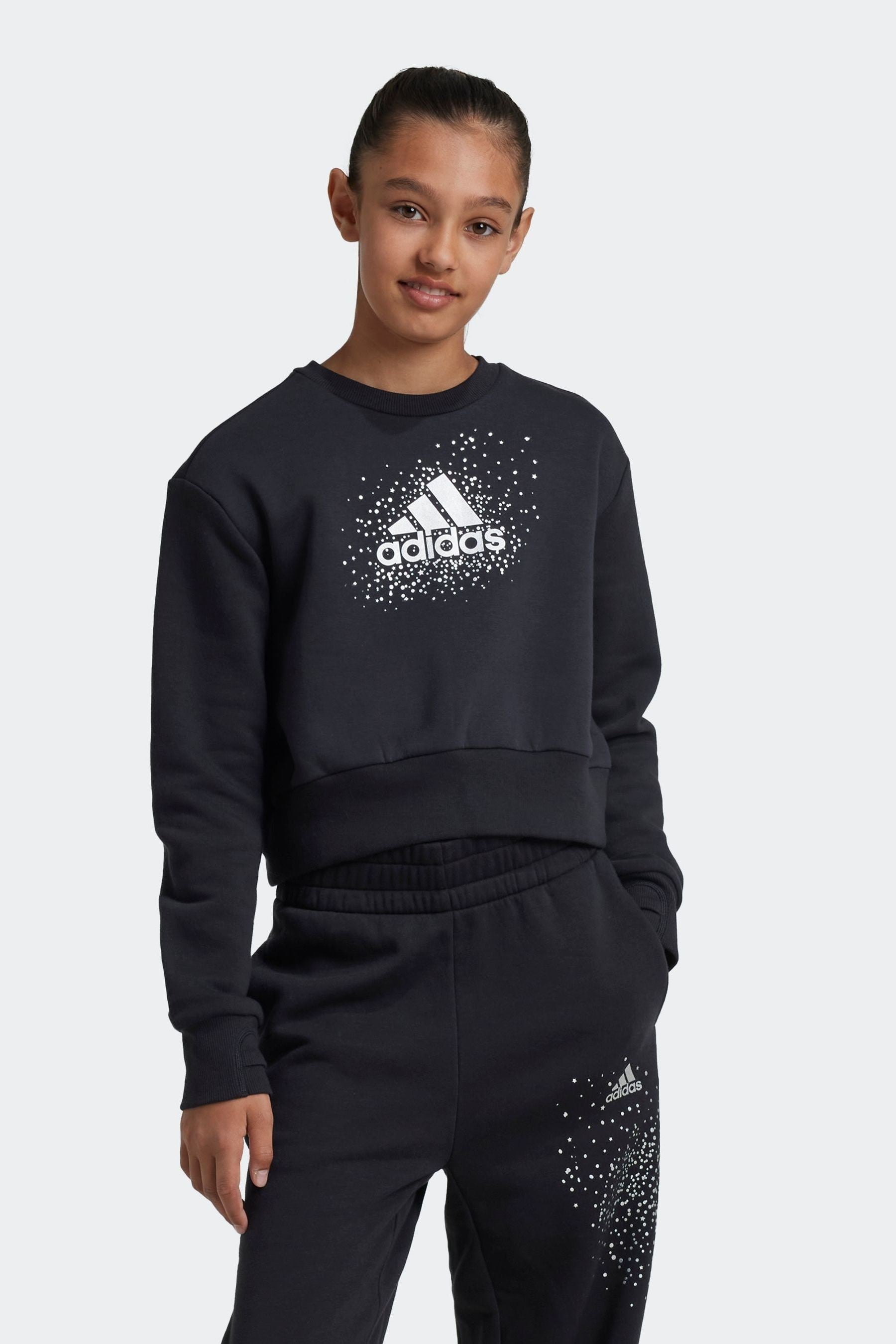 adidas Black Crew Sweatshirt