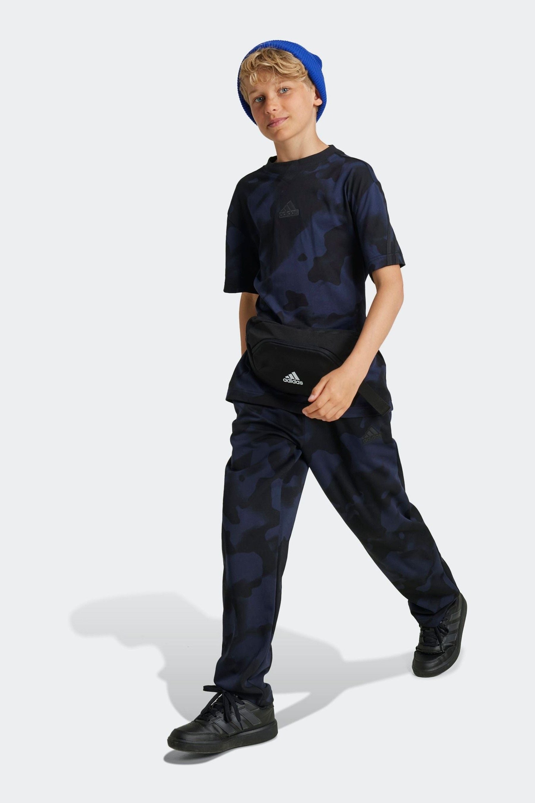 adidas Black Kids Future Icons Camo Printed Joggers