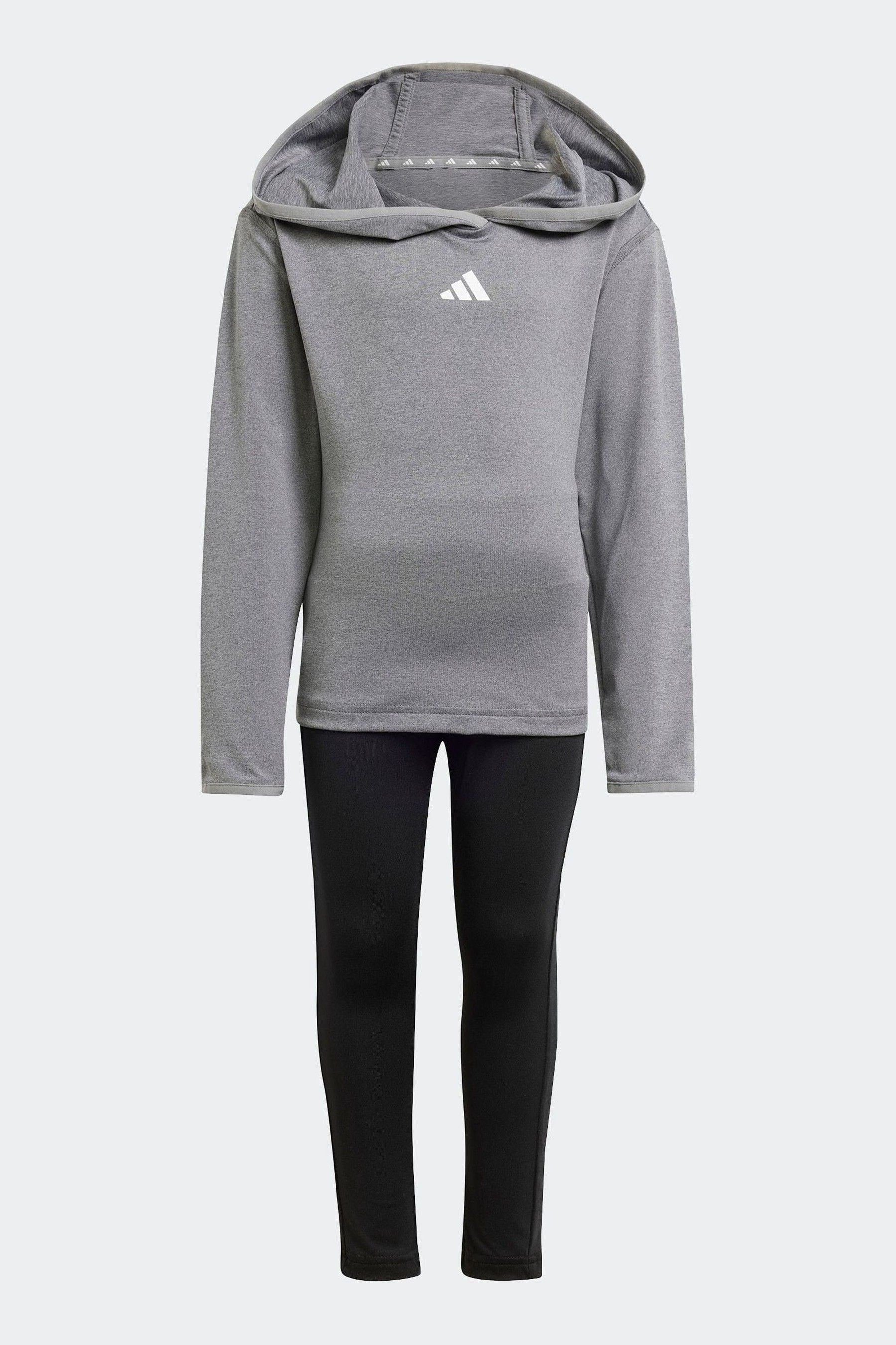 adidas Grey Kids Sports Top & Leggings Set