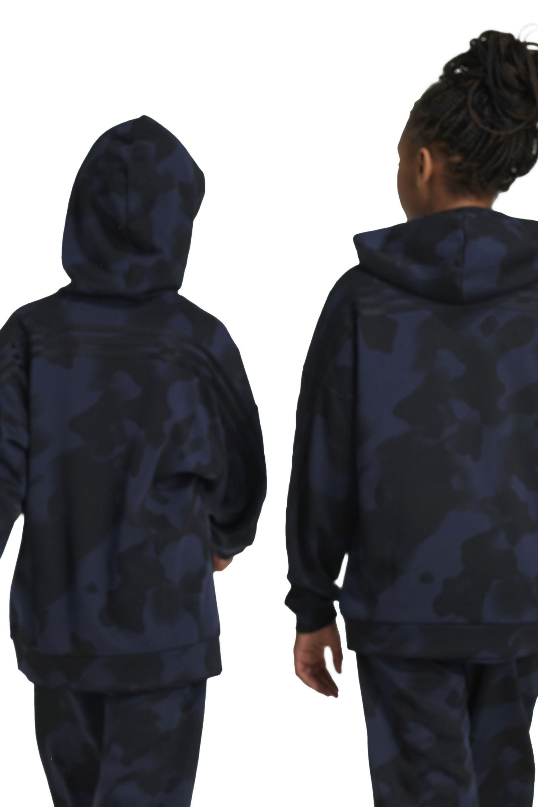 adidas Black Kids Future Icons Camo Printed Hoodie