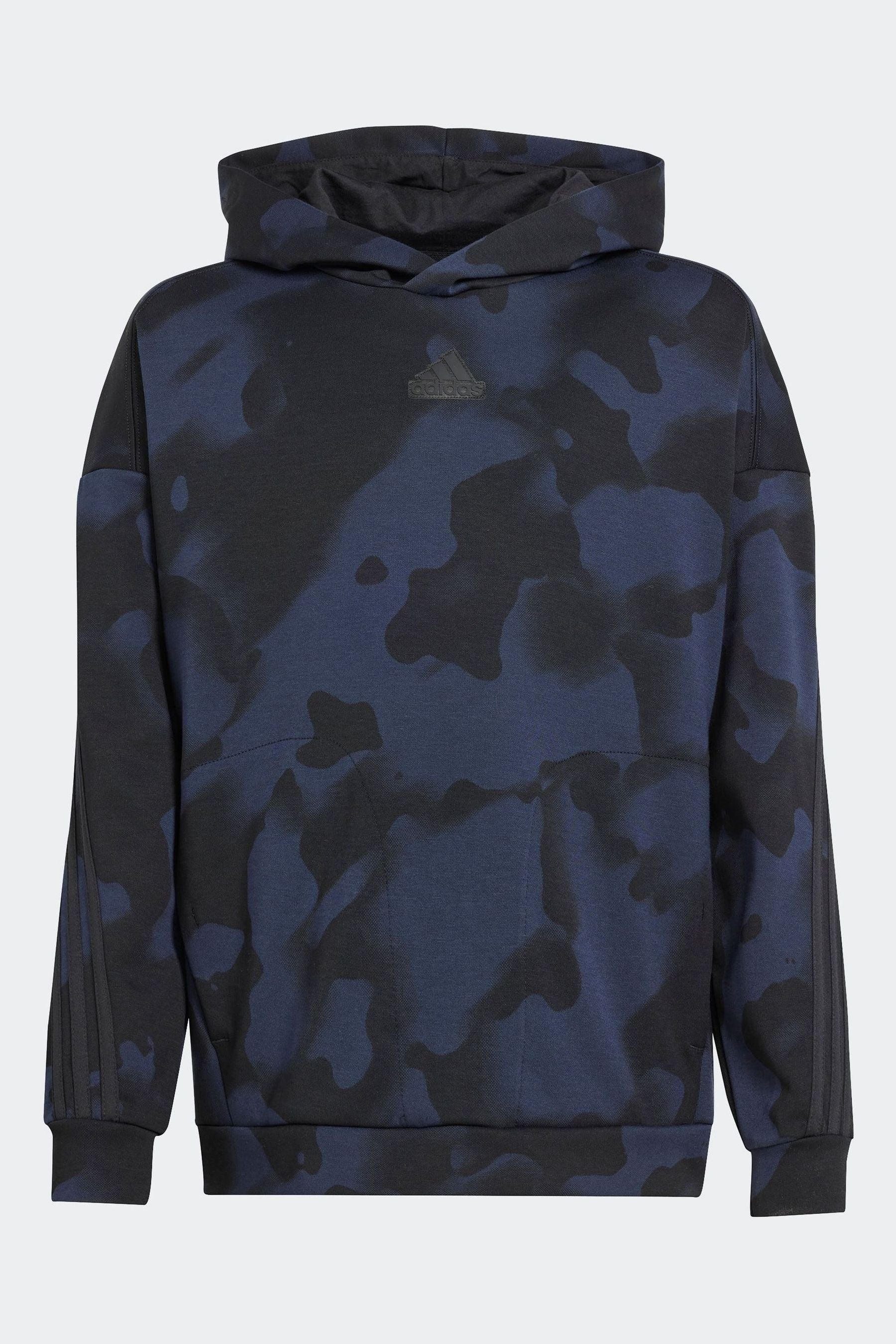 adidas Black Kids Future Icons Camo Printed Hoodie