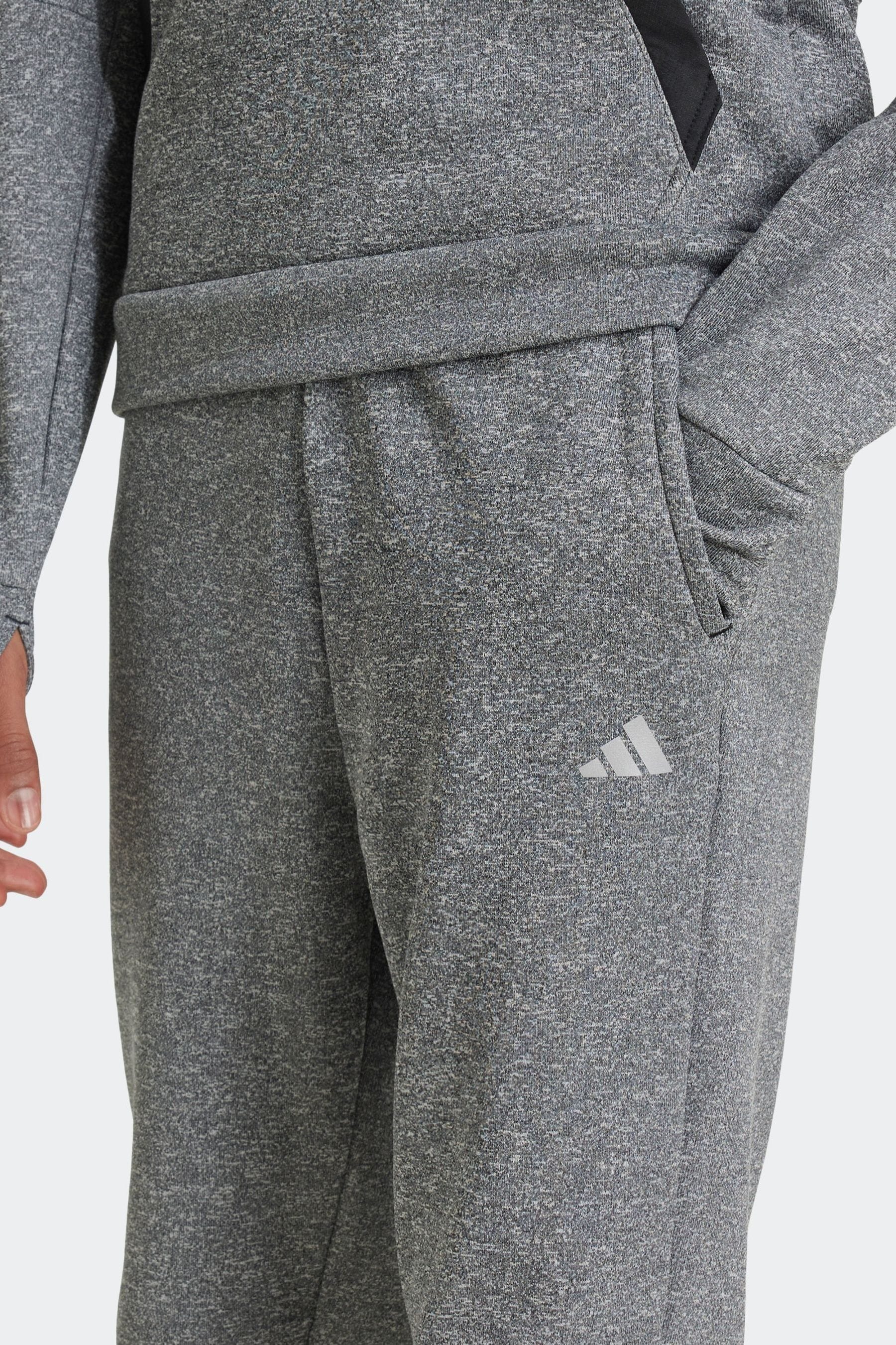 adidas Grey Fleece Joggers Kids