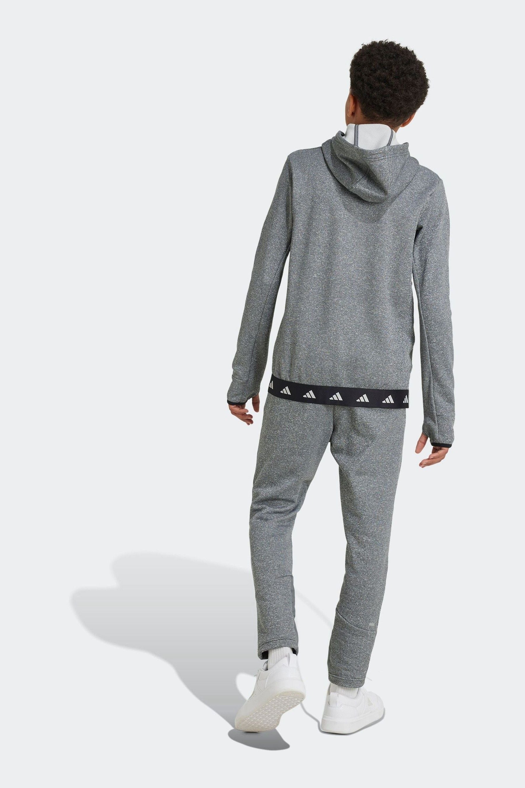 adidas Grey Fleece Joggers Kids