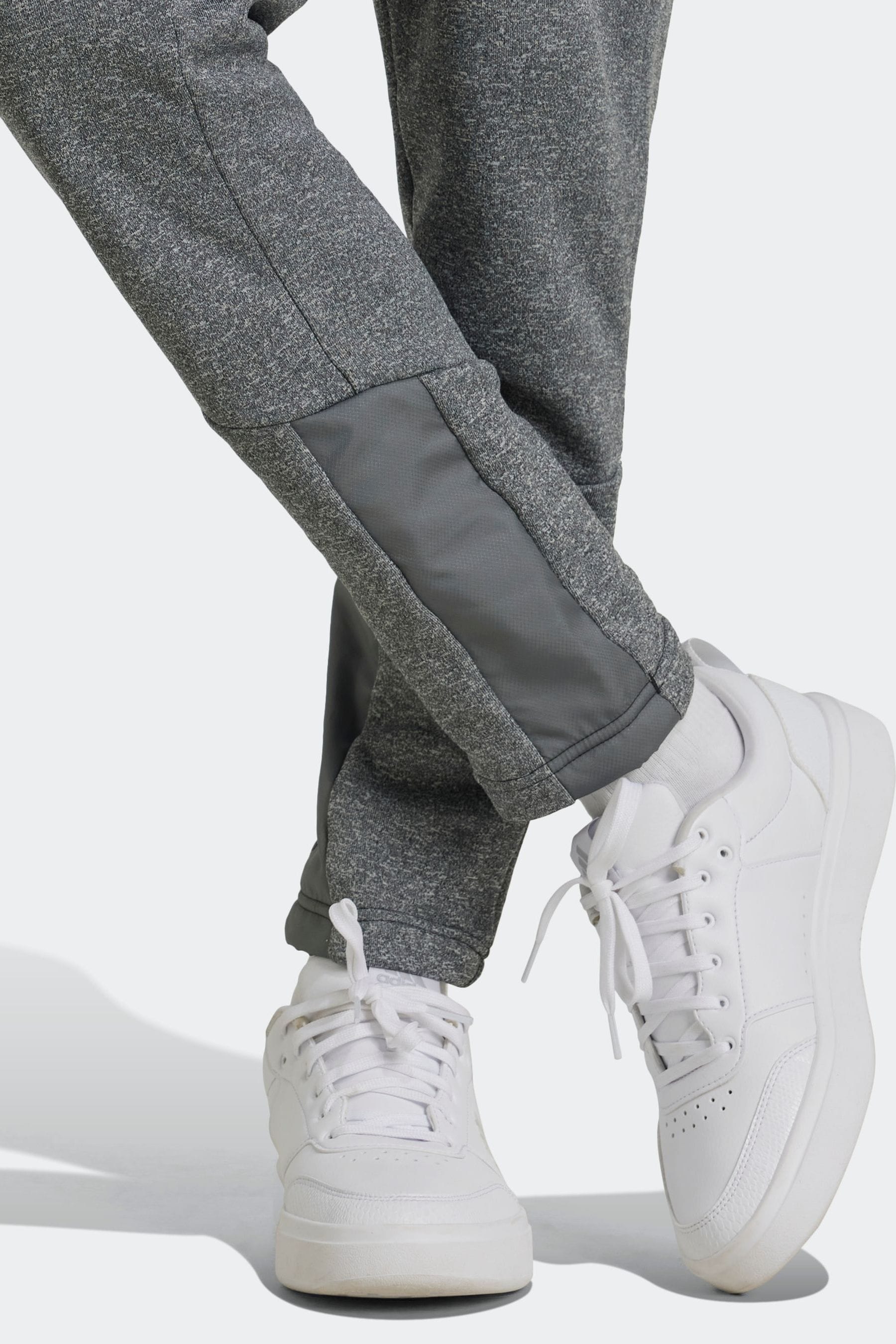 adidas Grey Fleece Joggers Kids