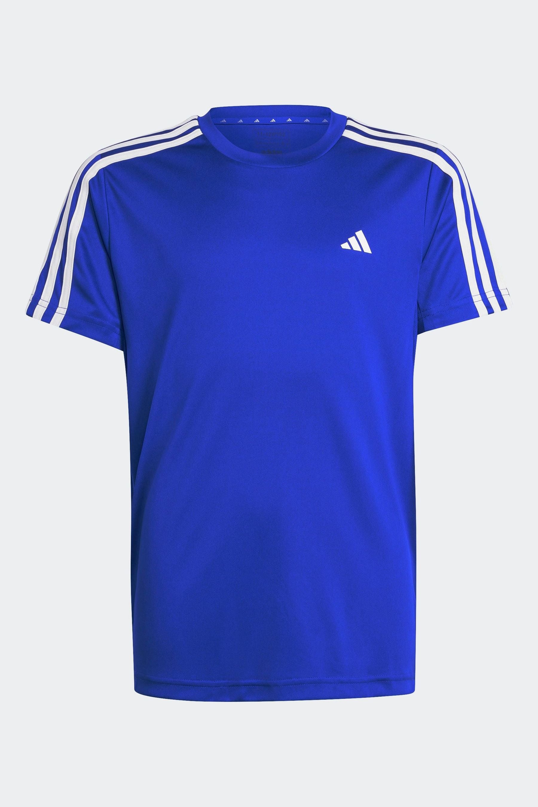 adidas Dark Blue Sportswear Junior Train Essentials AEROREADY 3-Stripes Regular-Fit T-Shirt