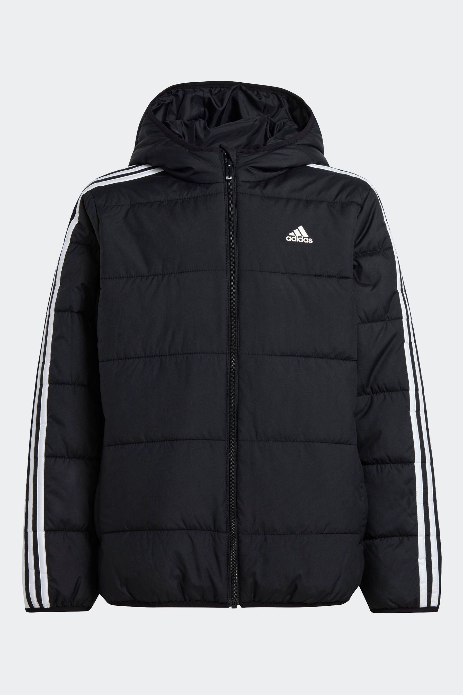 adidas Black Essentials 3-Stripes Padded Jacket