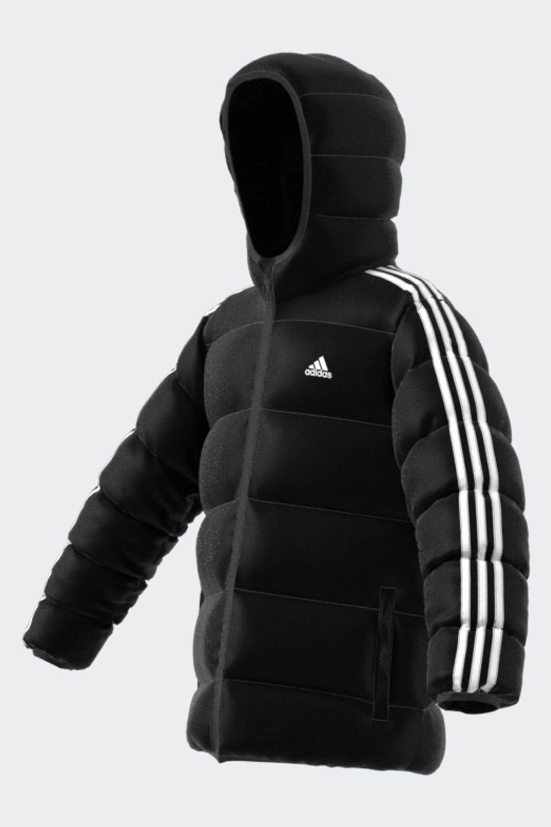 adidas Black Essentials 3-Stripes Padded Jacket