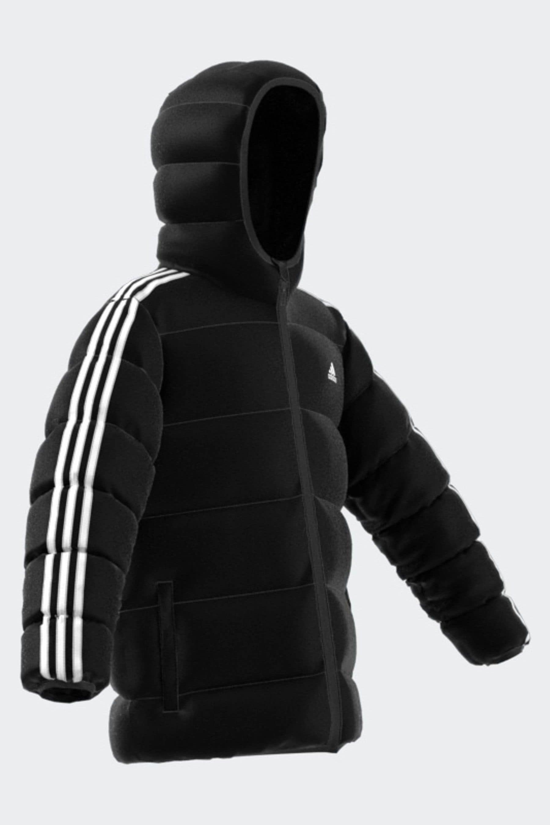 adidas Black Essentials 3-Stripes Padded Jacket