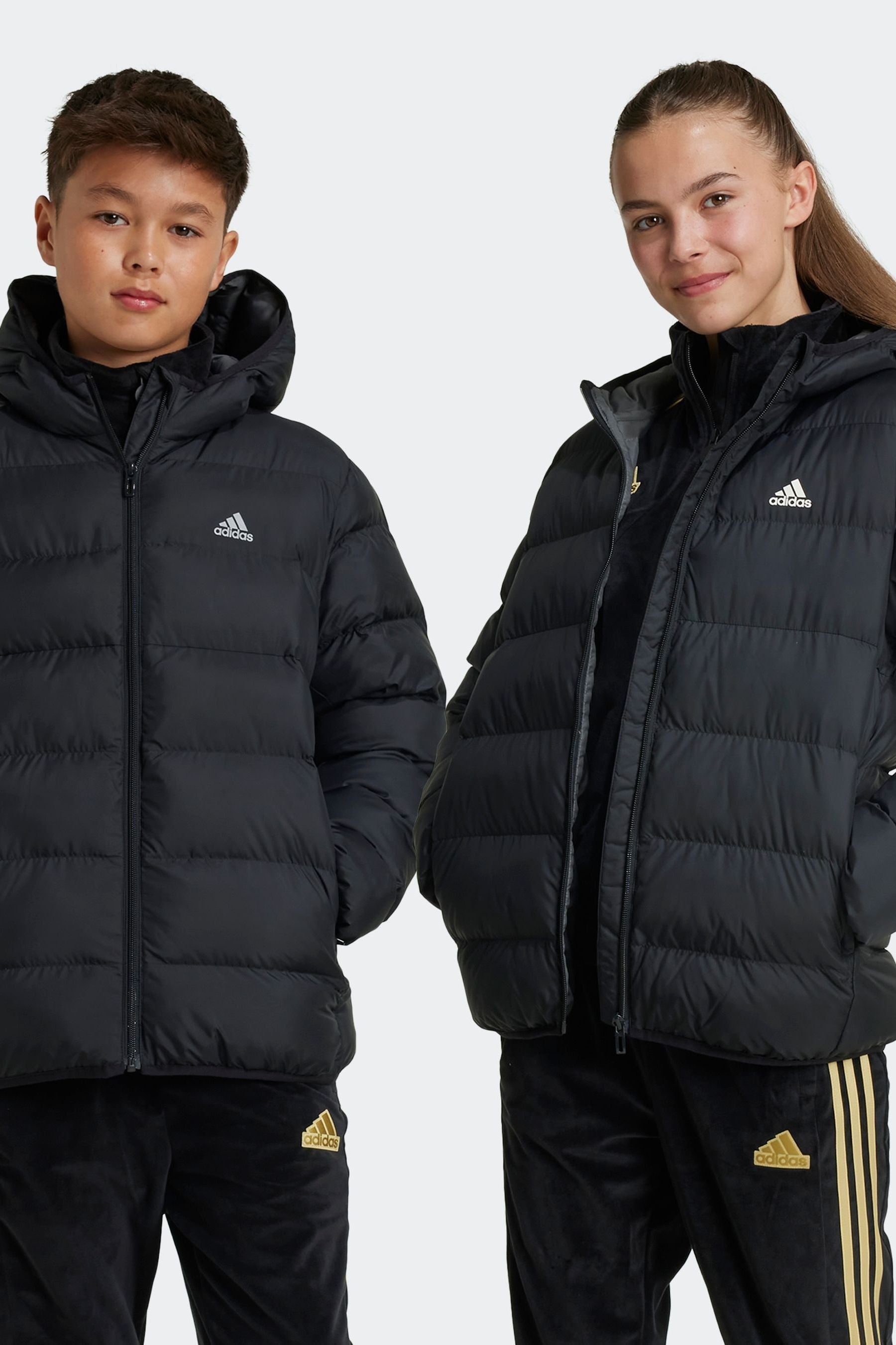 Adidas Black Junior Padded Jacket