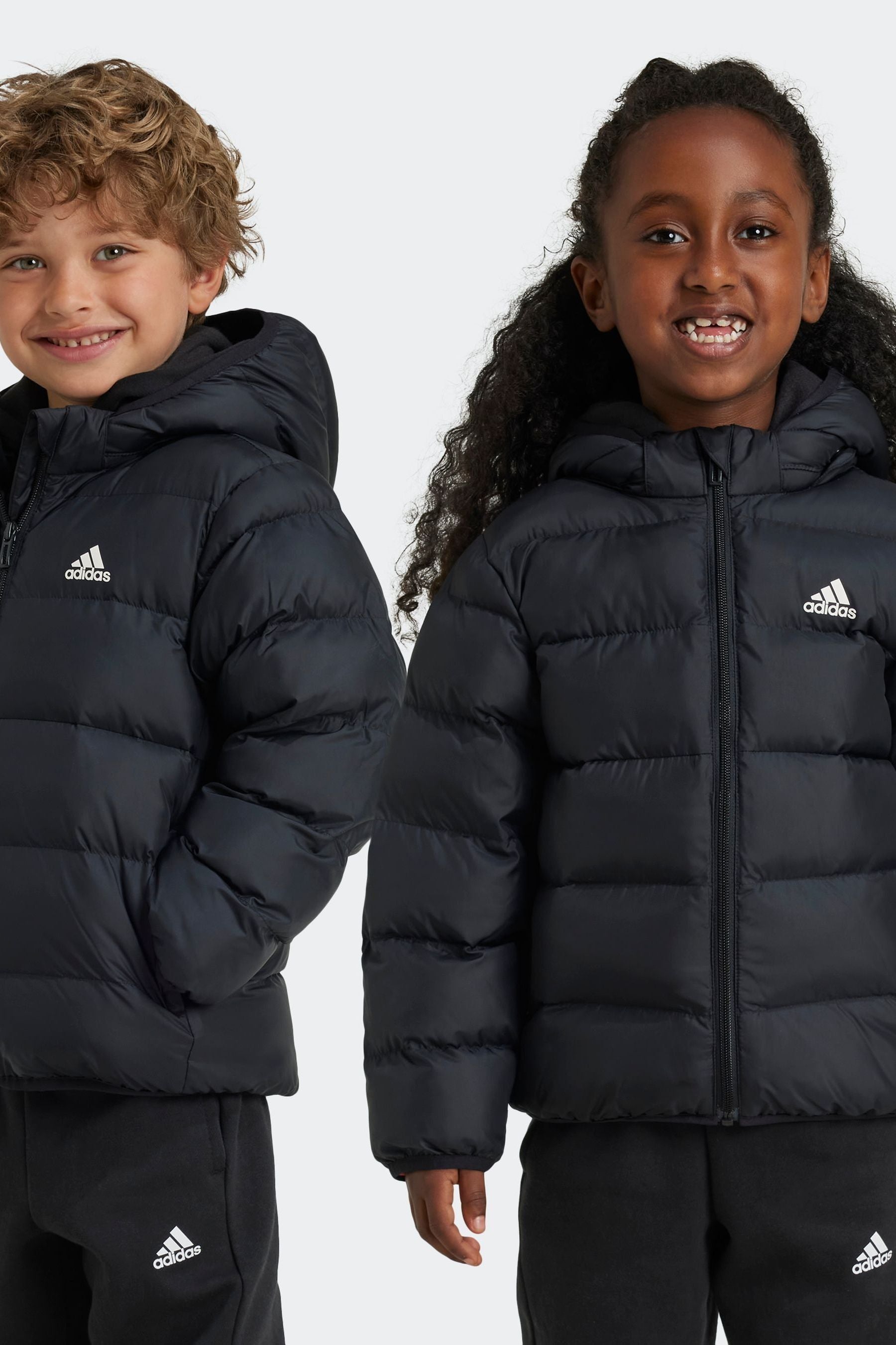 adidas Black Synthetic Down Padded Jacket